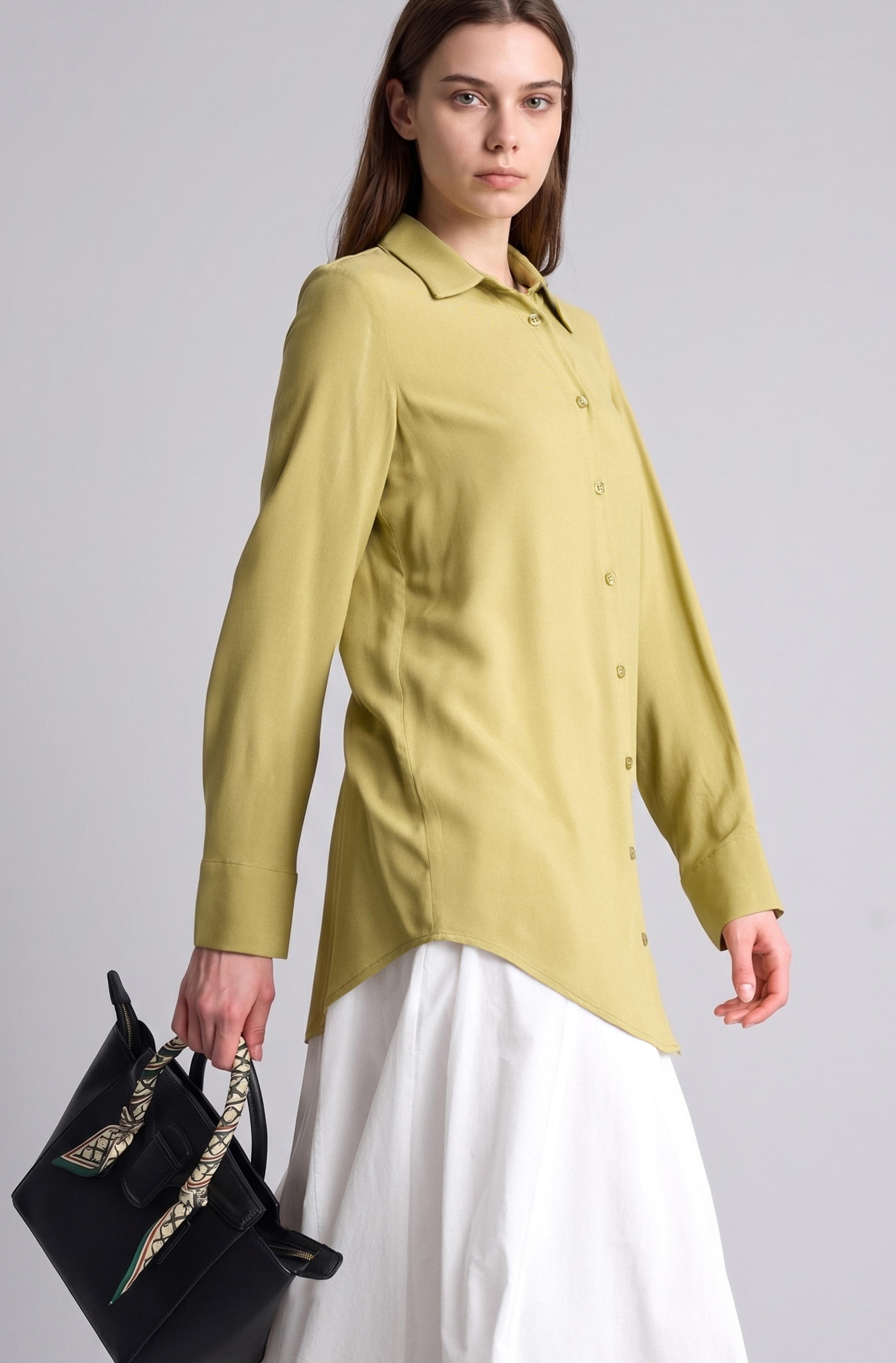 DeFacto Regular Fit Basic Gömlek Tunik