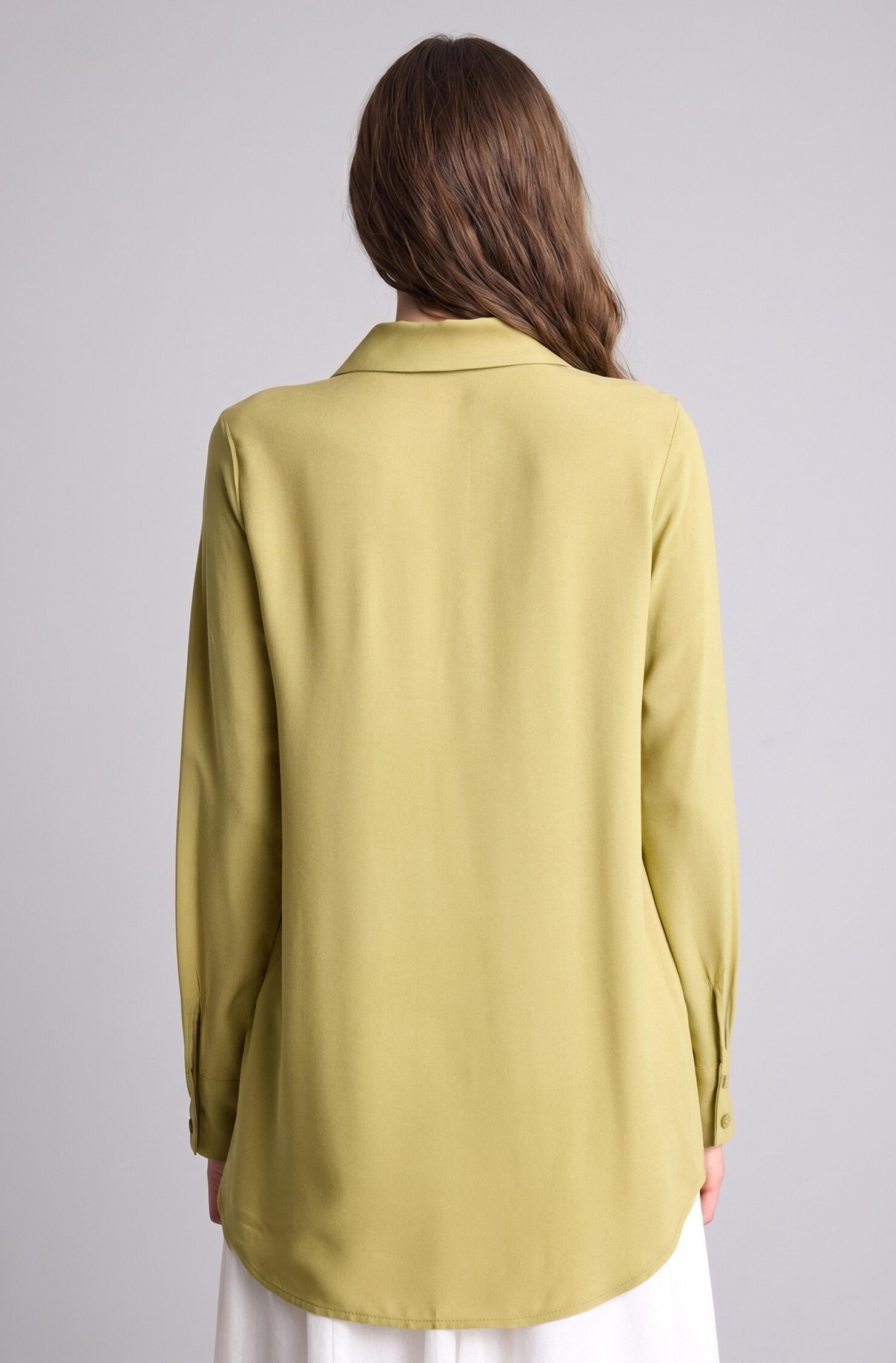 DeFacto Regular Fit Basic Gömlek Tunik görsel 5