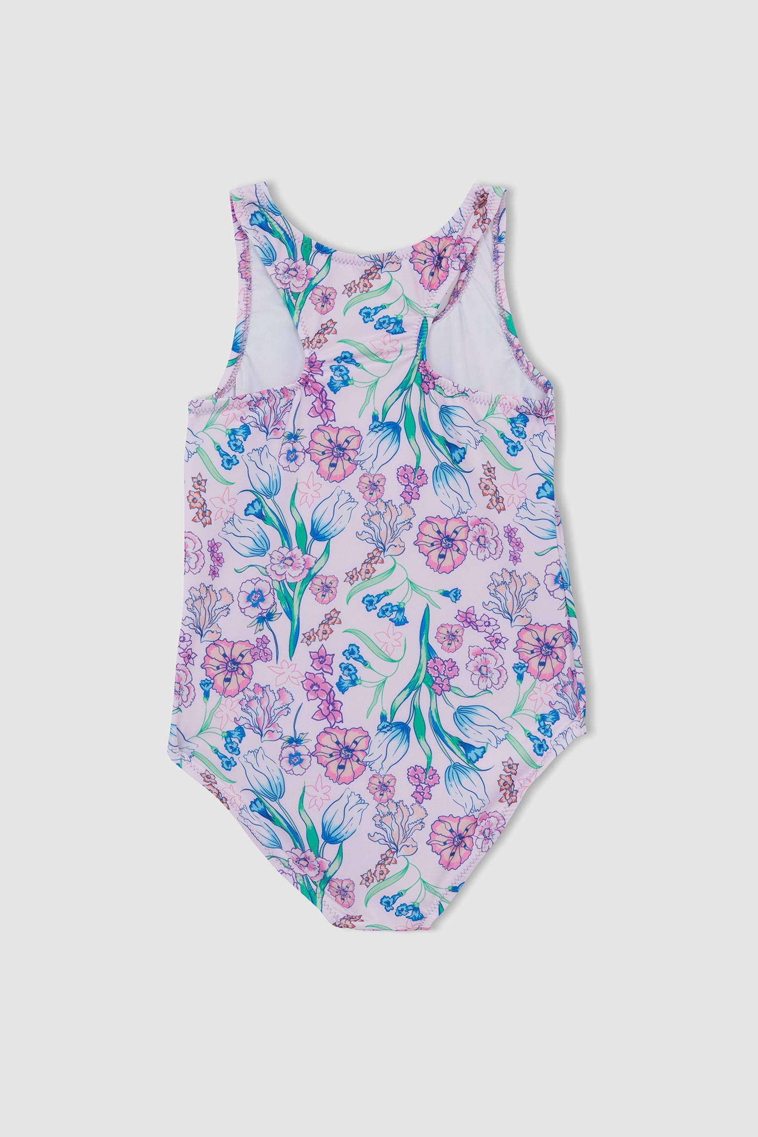 Maillot de Bain à Motif Floral Pour Fille