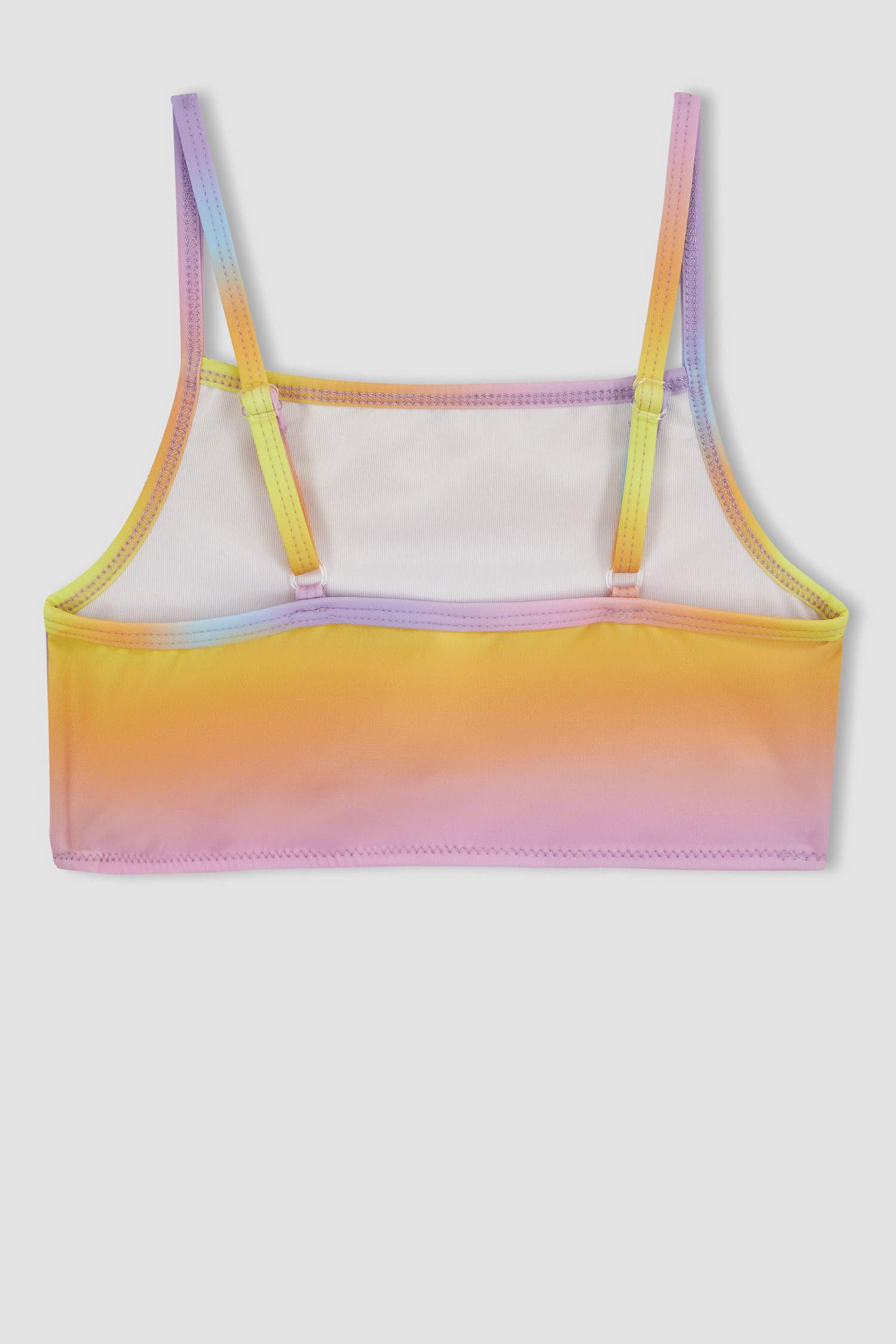 طقم بيكيني بناتي منقوش - قطعتين