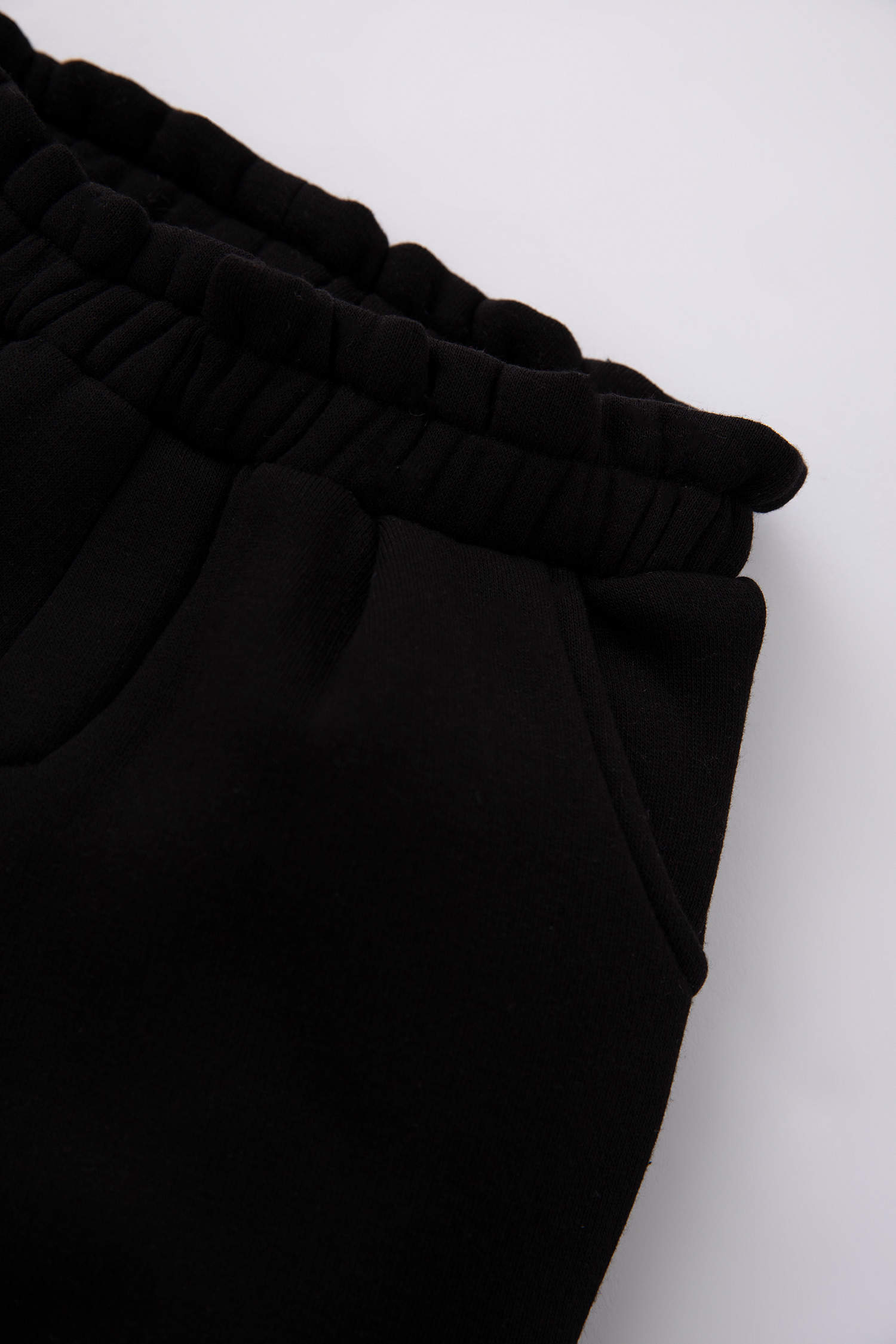 Black BABY GIRL Regular Fit Paperbag Waist Trousers 2720237 | DeFacto