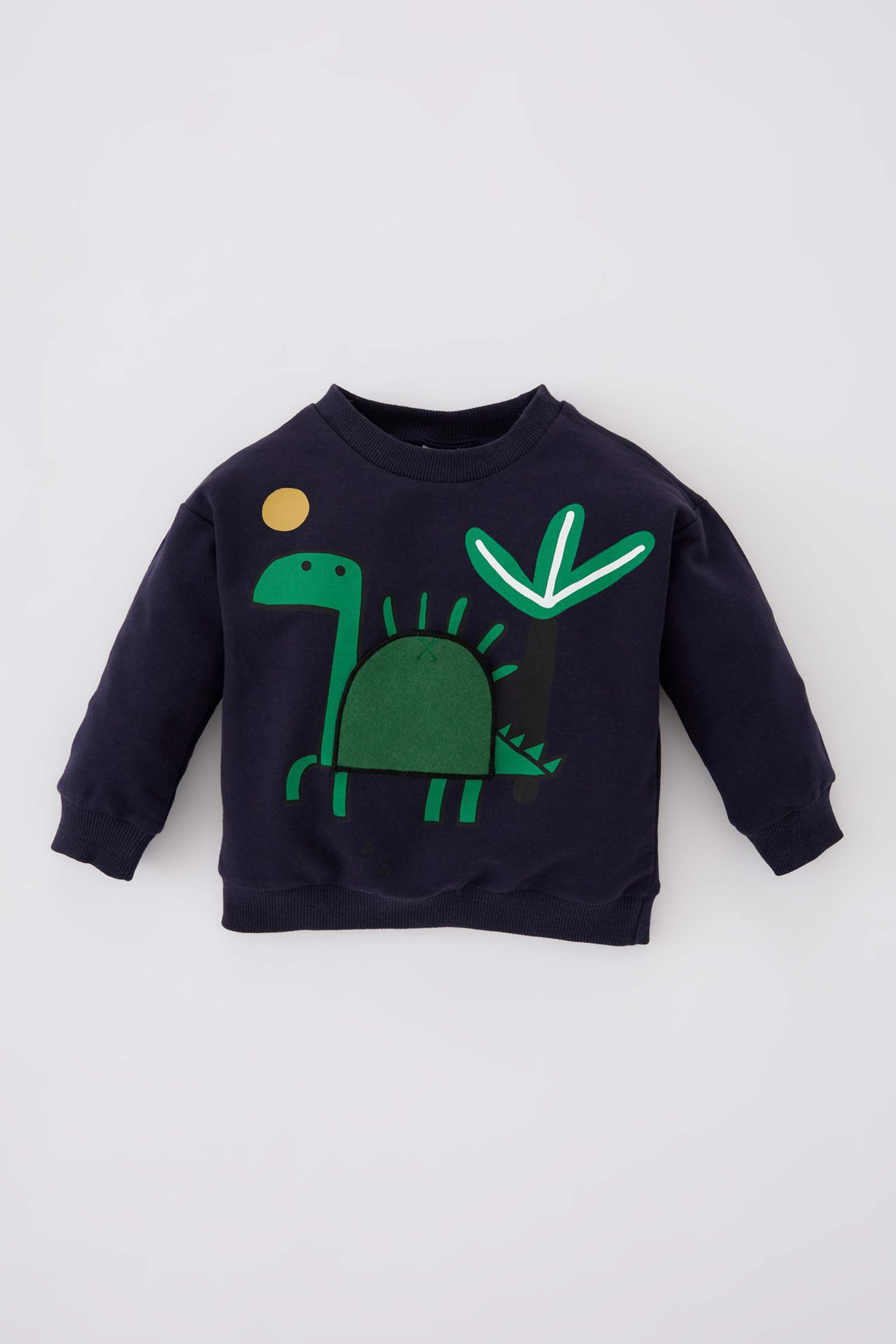 Erkek Bebek Dinozor Baskılı Sweatshirt