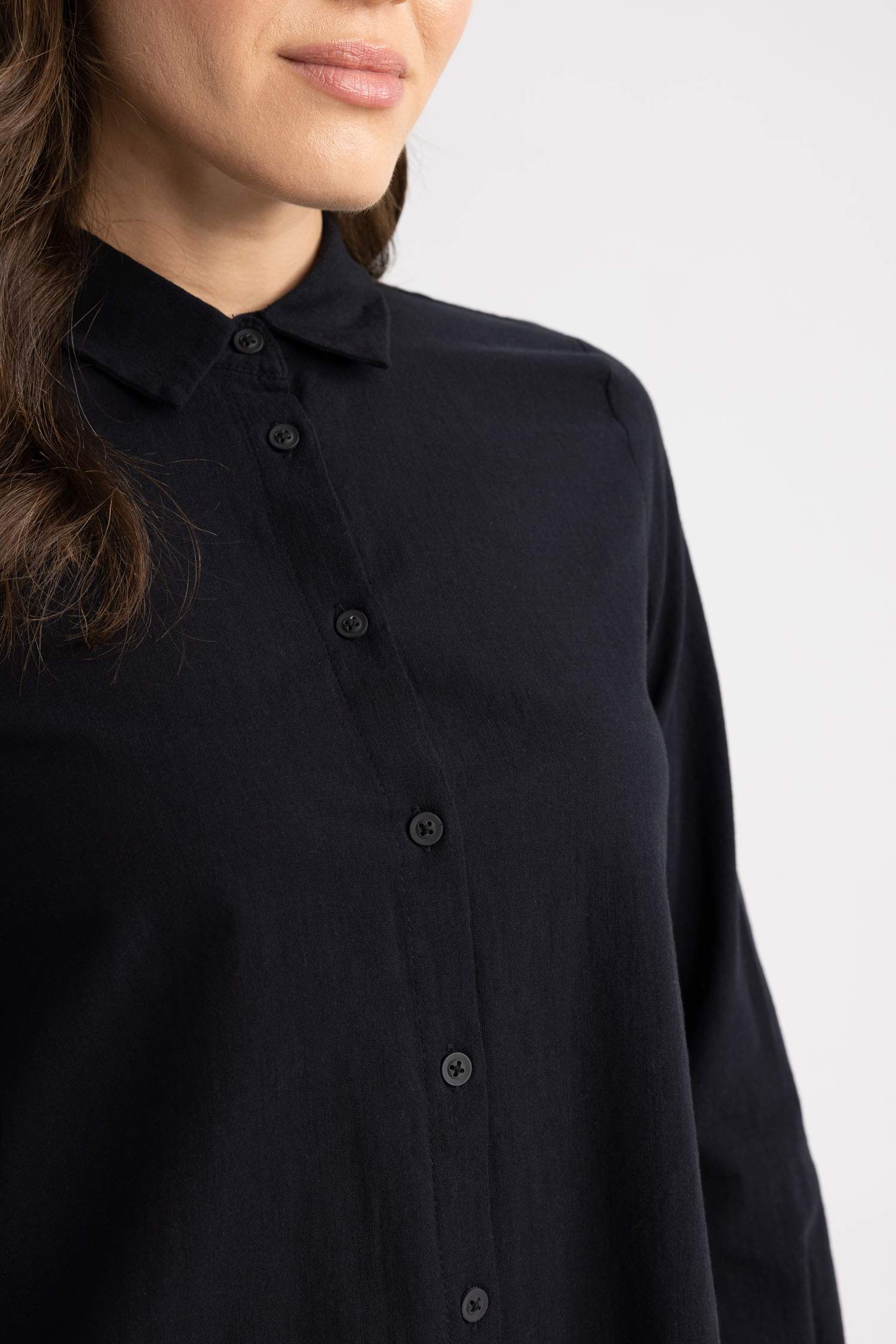 Regular Fit Cotton Long Sleeve Tunic