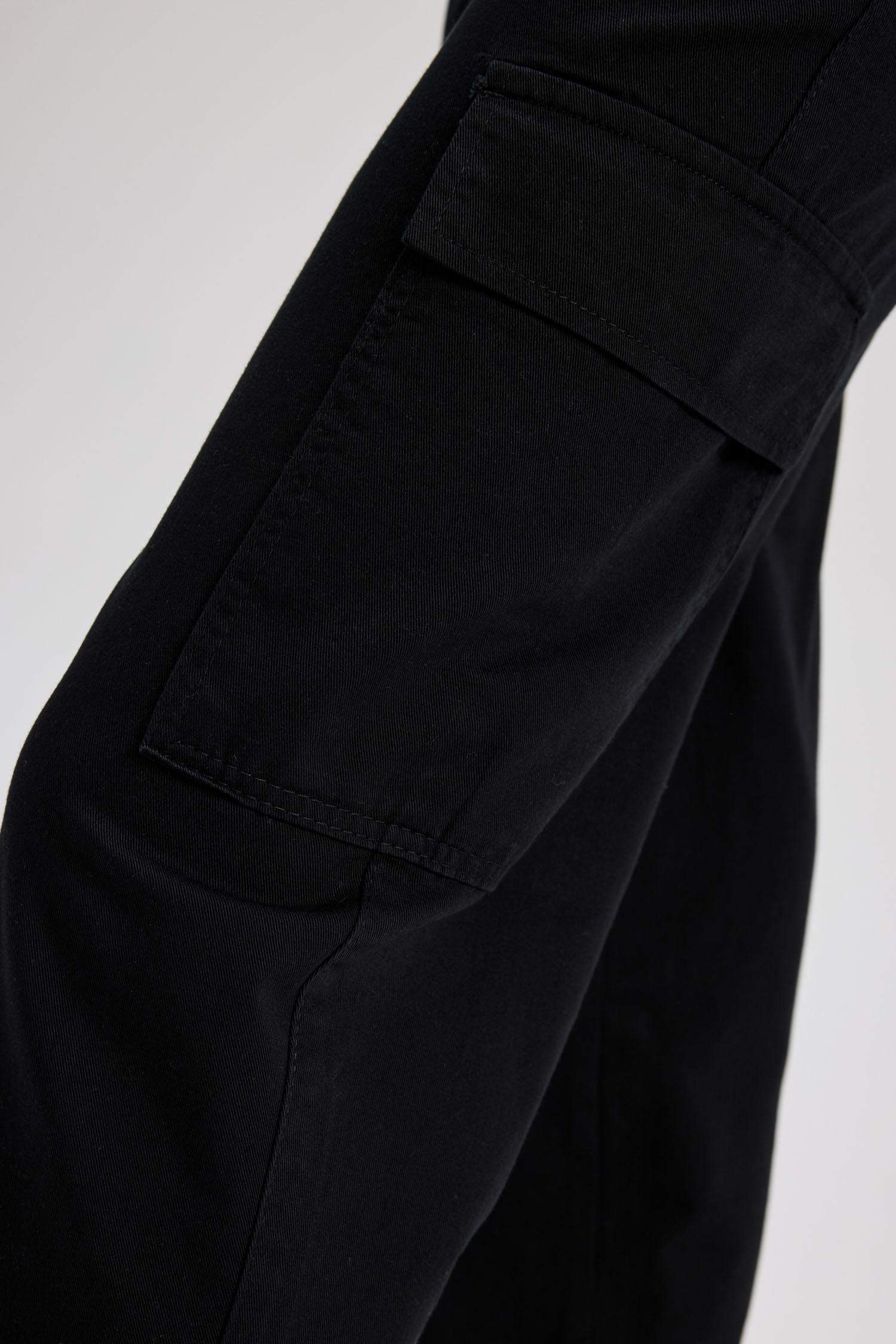 Paperbag Cargo Gabardine Cotton Trousers