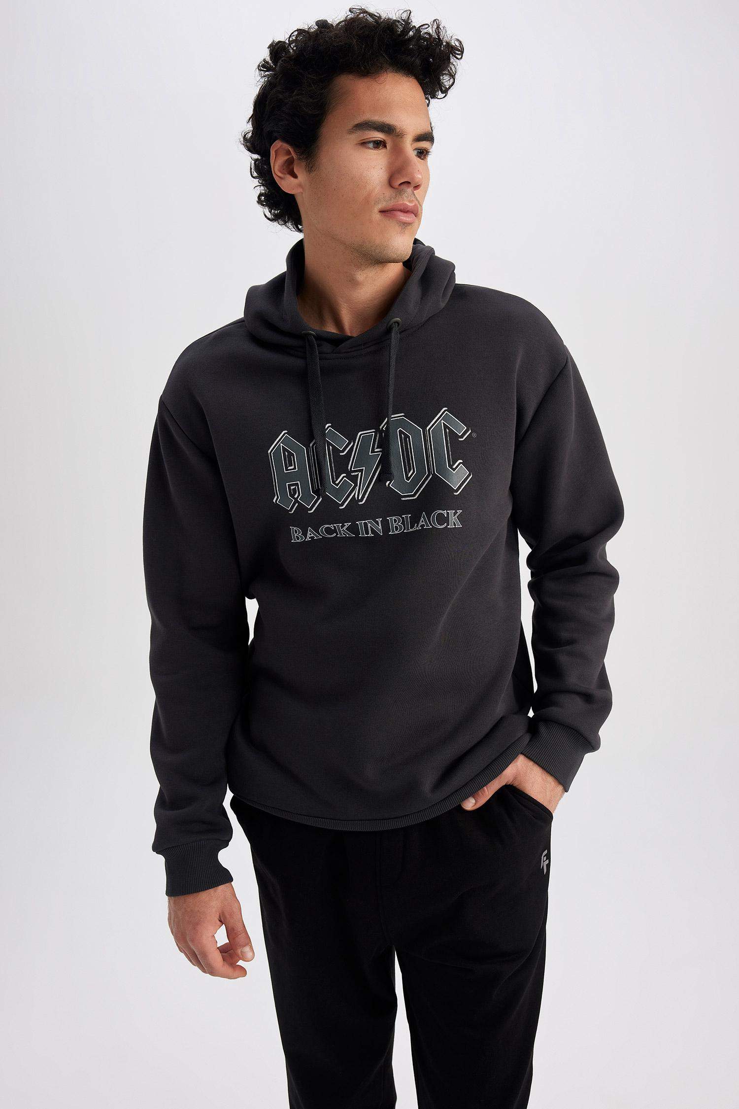 AC/DC Licensed Regular Fit Hoodie Sweatshirt