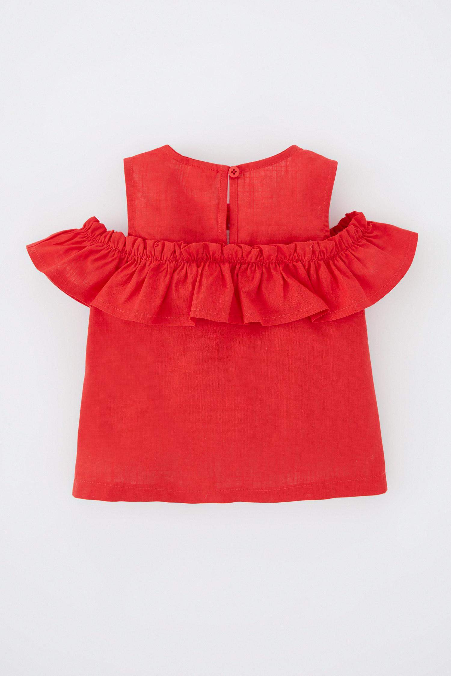 Сорочка стандартного крою з льону для малюків дівчаток