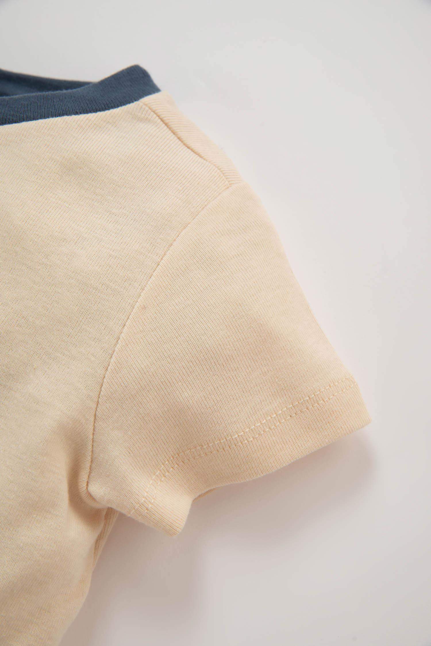 Baby Boy Disney Mickey & Minnie Crew Neck Ribbed 2 Piece Pajama Set