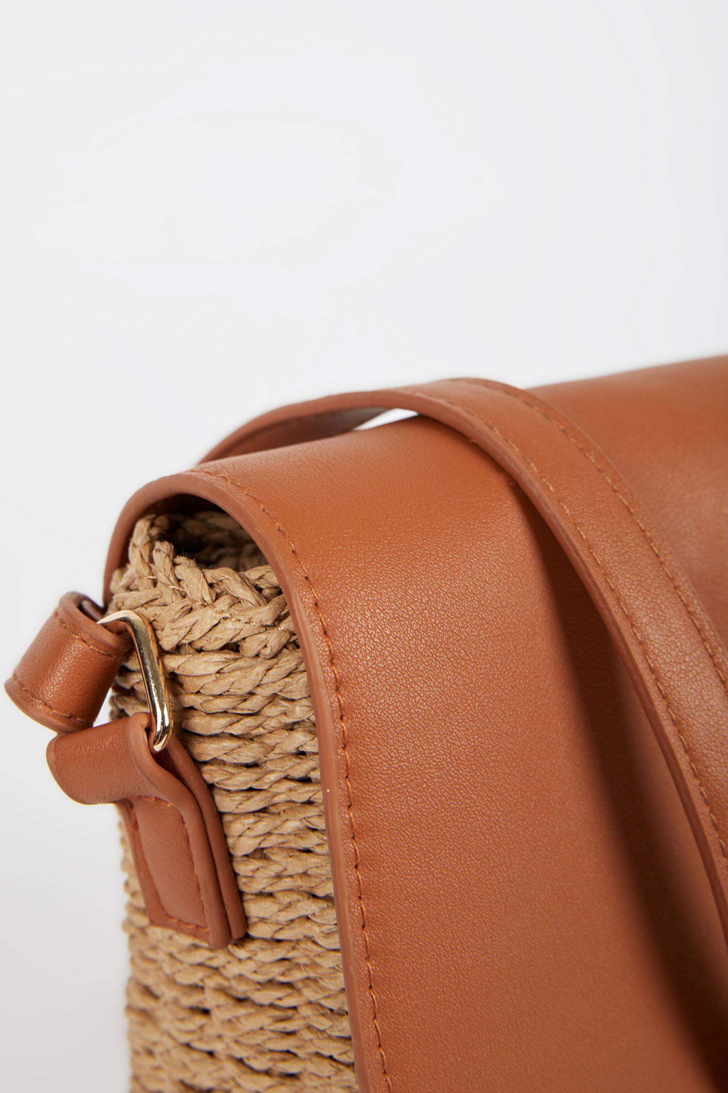 Brown WOMAN Women Straw Crossbody Bag 2723045 DeFacto