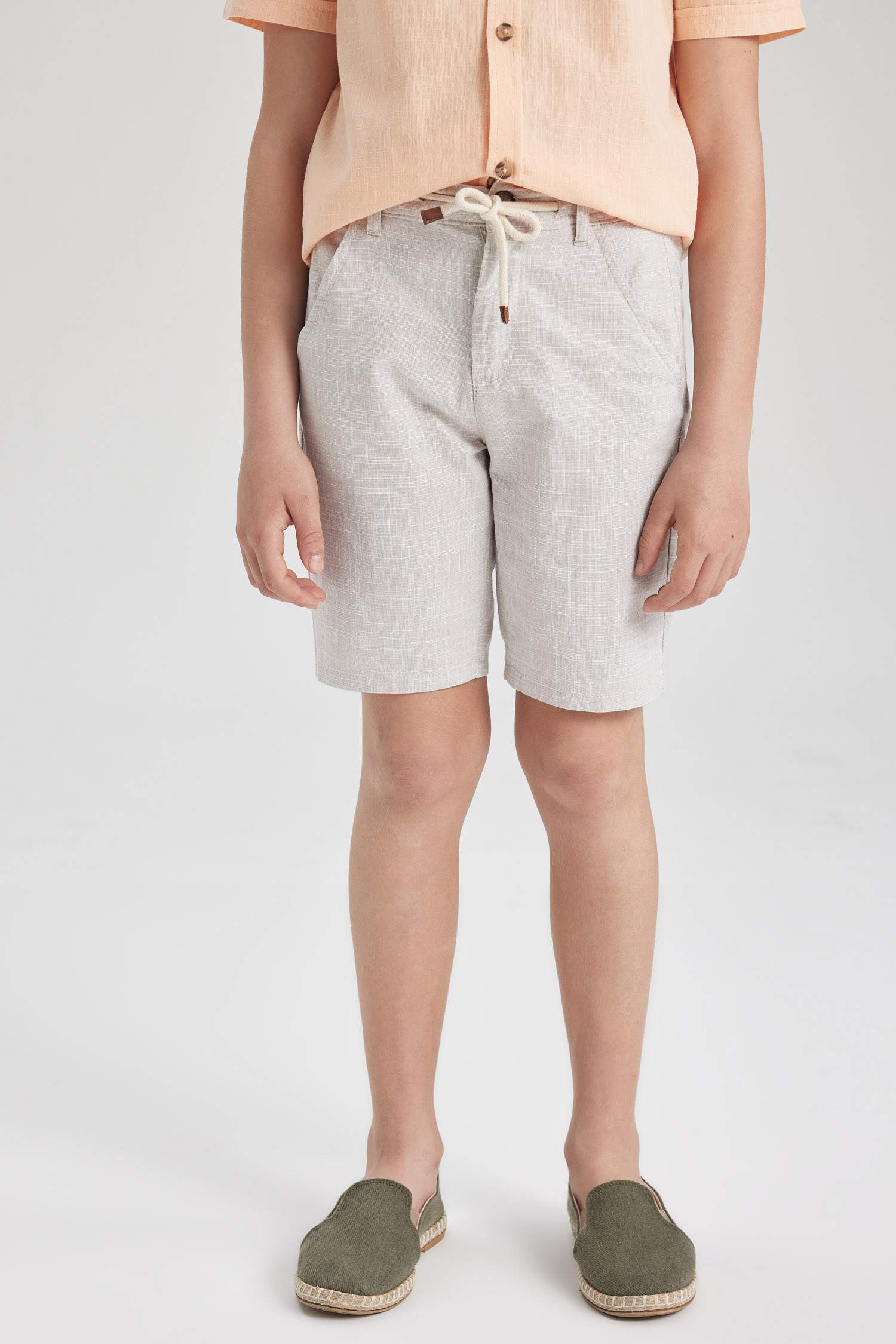 Boys Linen Look Shorts
