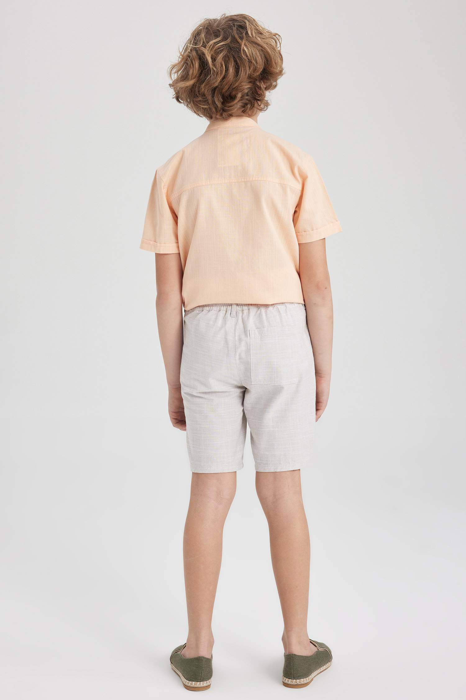 Boys Linen Look Shorts