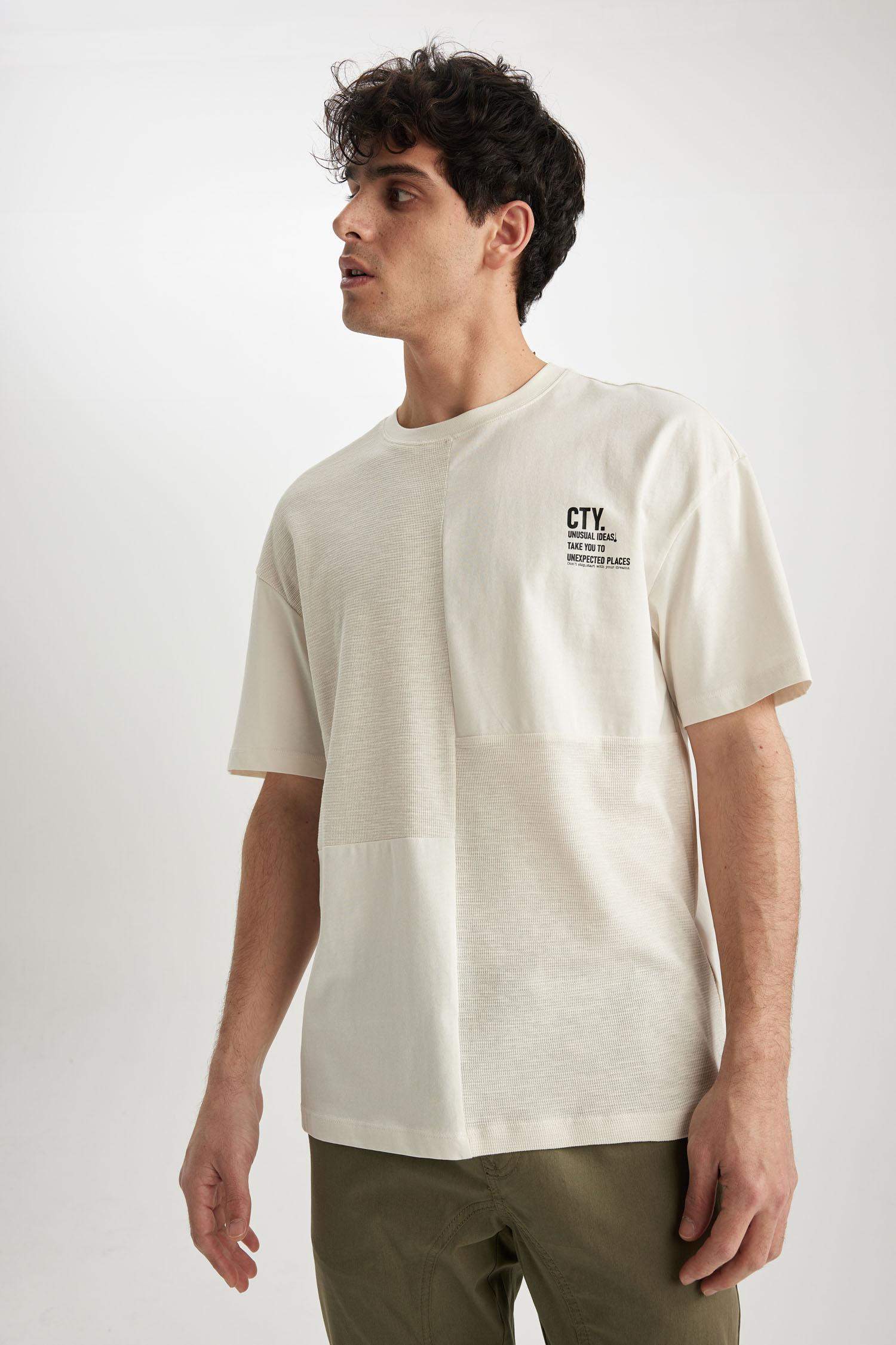 Comfort Fit Crew Neck Printed T-Shirt