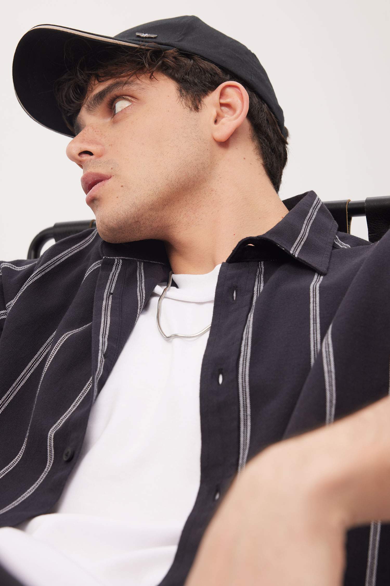 Regular Fit Striped Cotton Long Sleeve Shirt