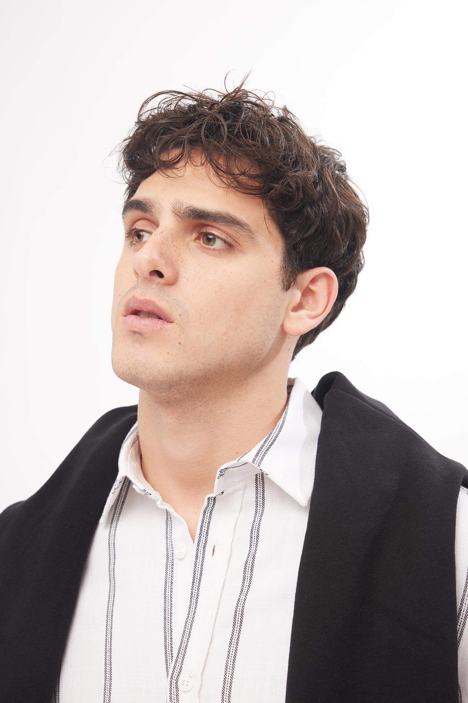 қалыпты пішім жолақ Ұзын жеңді көйлек