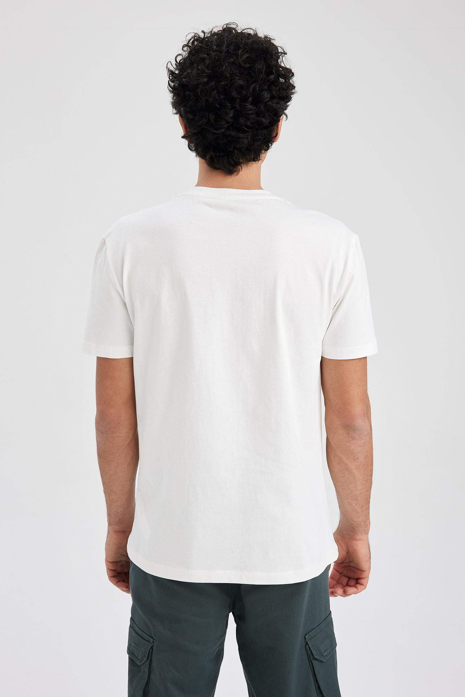 дөңгелек жаға Қысқа жеңді футболка