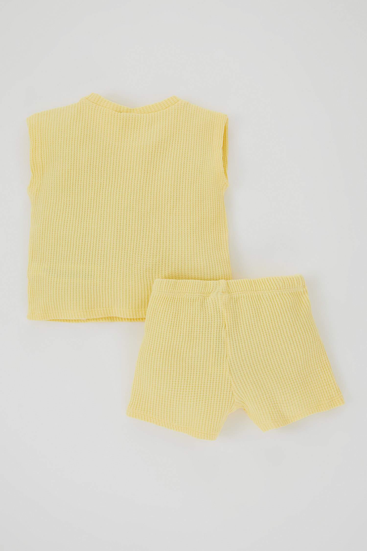Yellow BABY BOY Baby Boy Waffle Set of 2 2729865 DeFacto