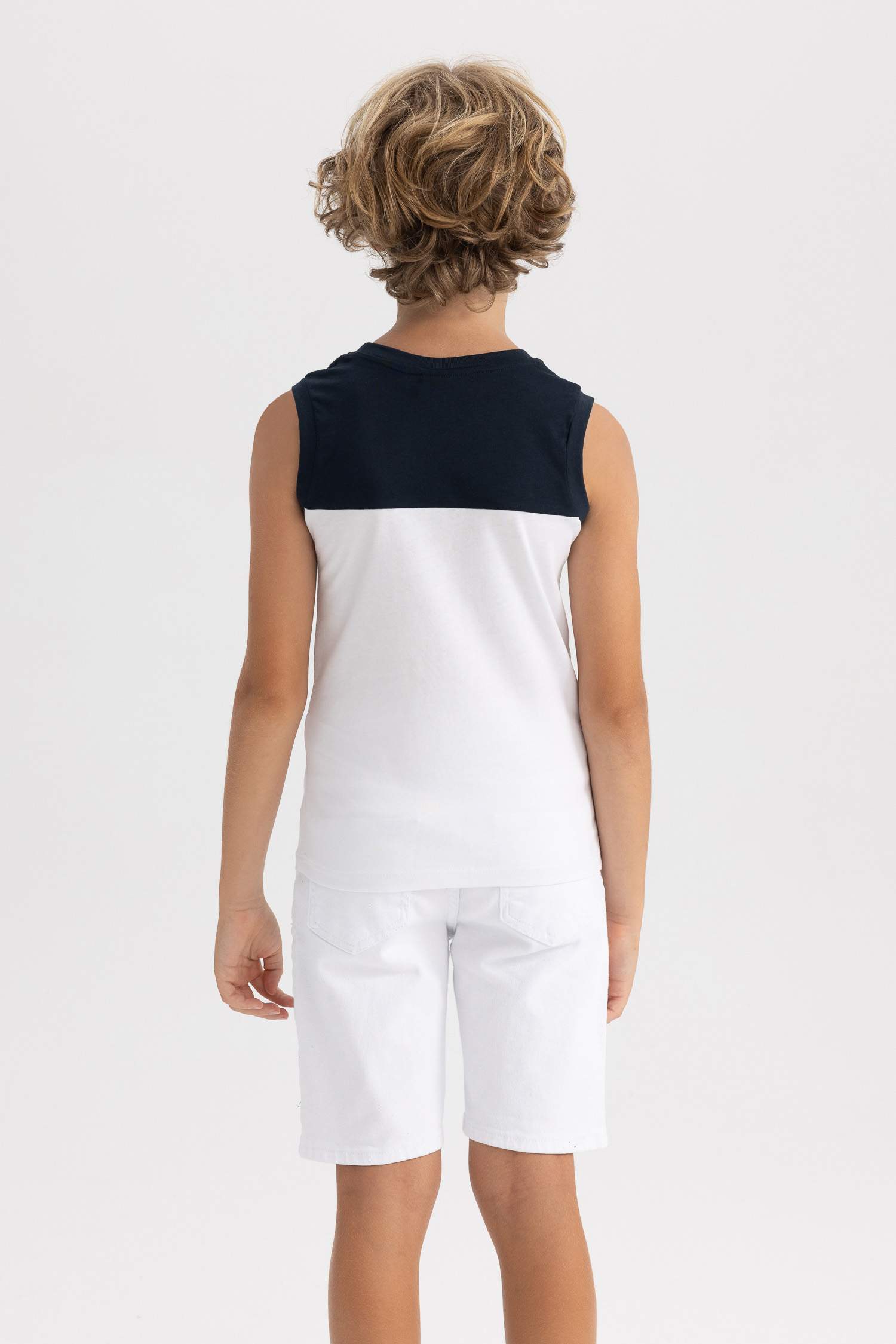 Boy Boy Crew Neck Sleeveless T-Shirt