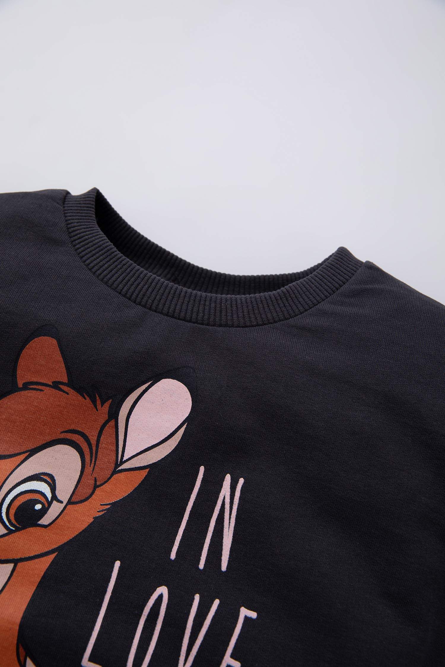 Sweat-Shirt À Col Ras Du Cou Disney Bambi Pour Bébé Fille