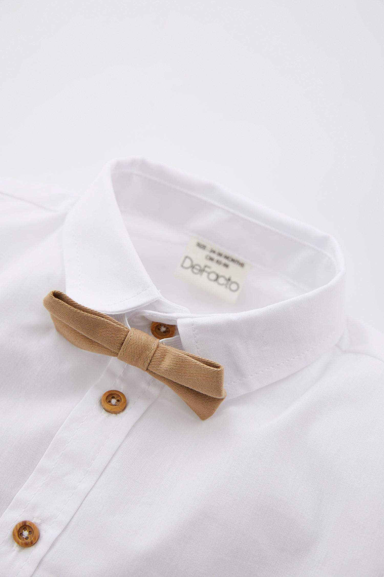 سيت ولادي بيزيك من التويل بياقة قميص - 3 قطع