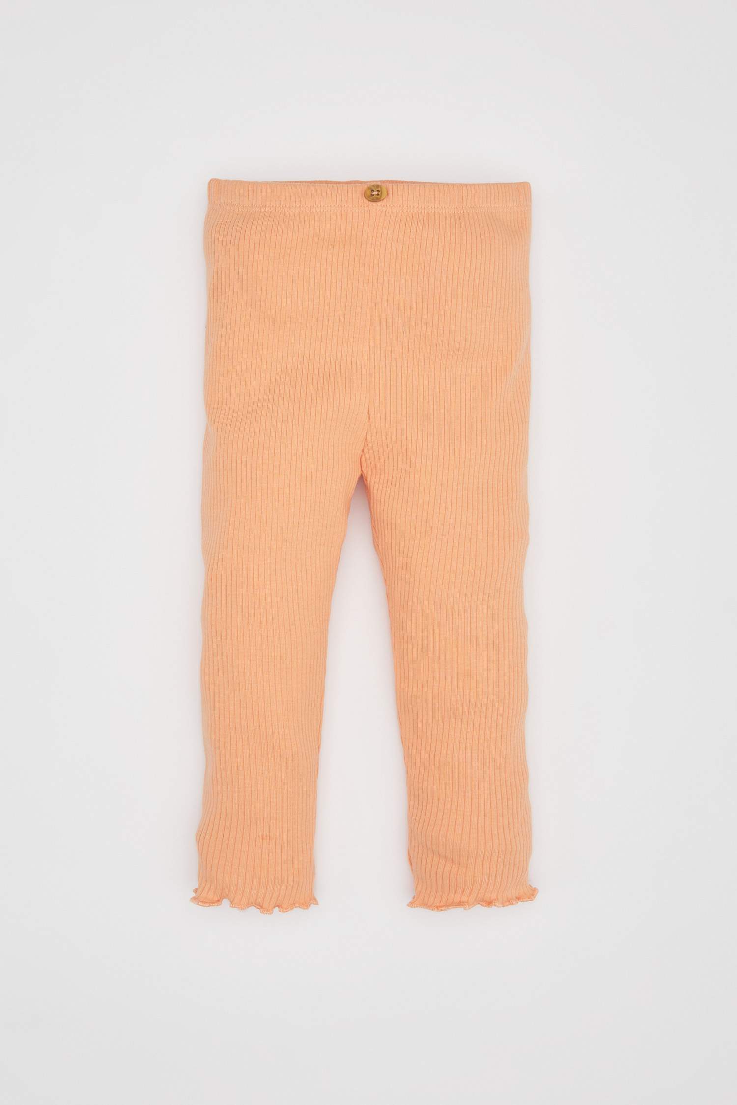 Kız Bebek Düz Paça Fitilli Kaşkorse Basic Düz Tayt