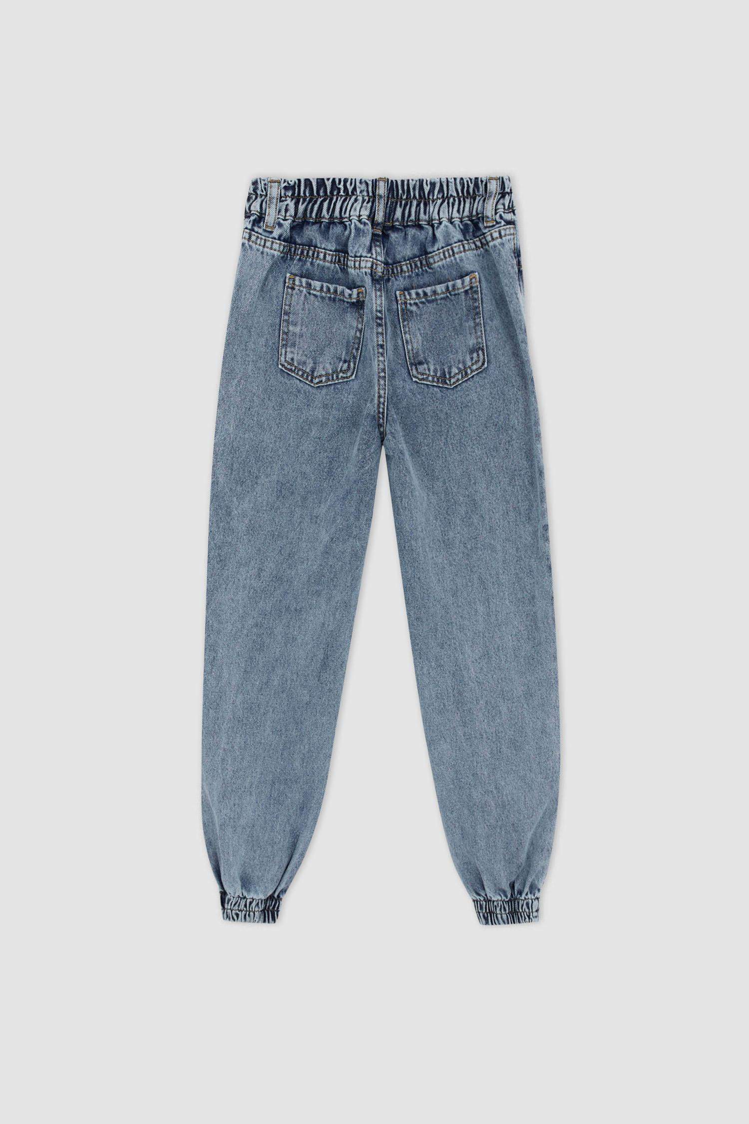 Denim hot sale joggers girls