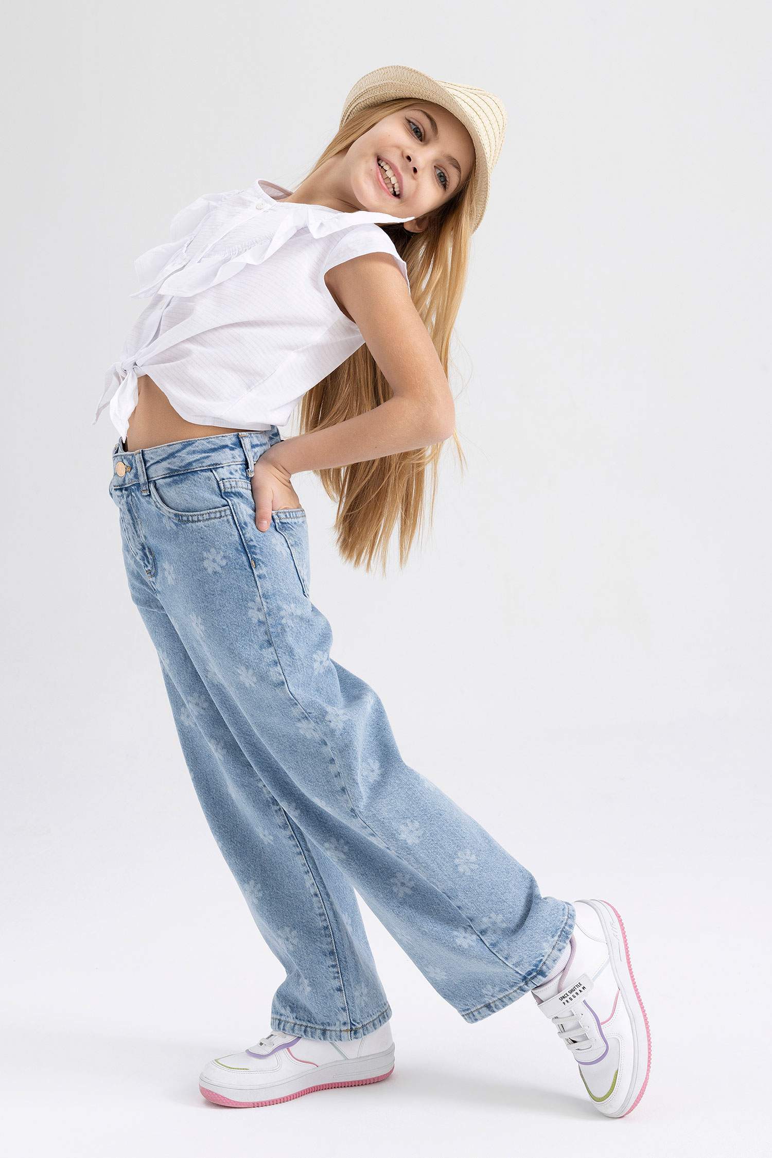 Blue GIRLS & TEENS Girl Pants 2758644 DeFacto