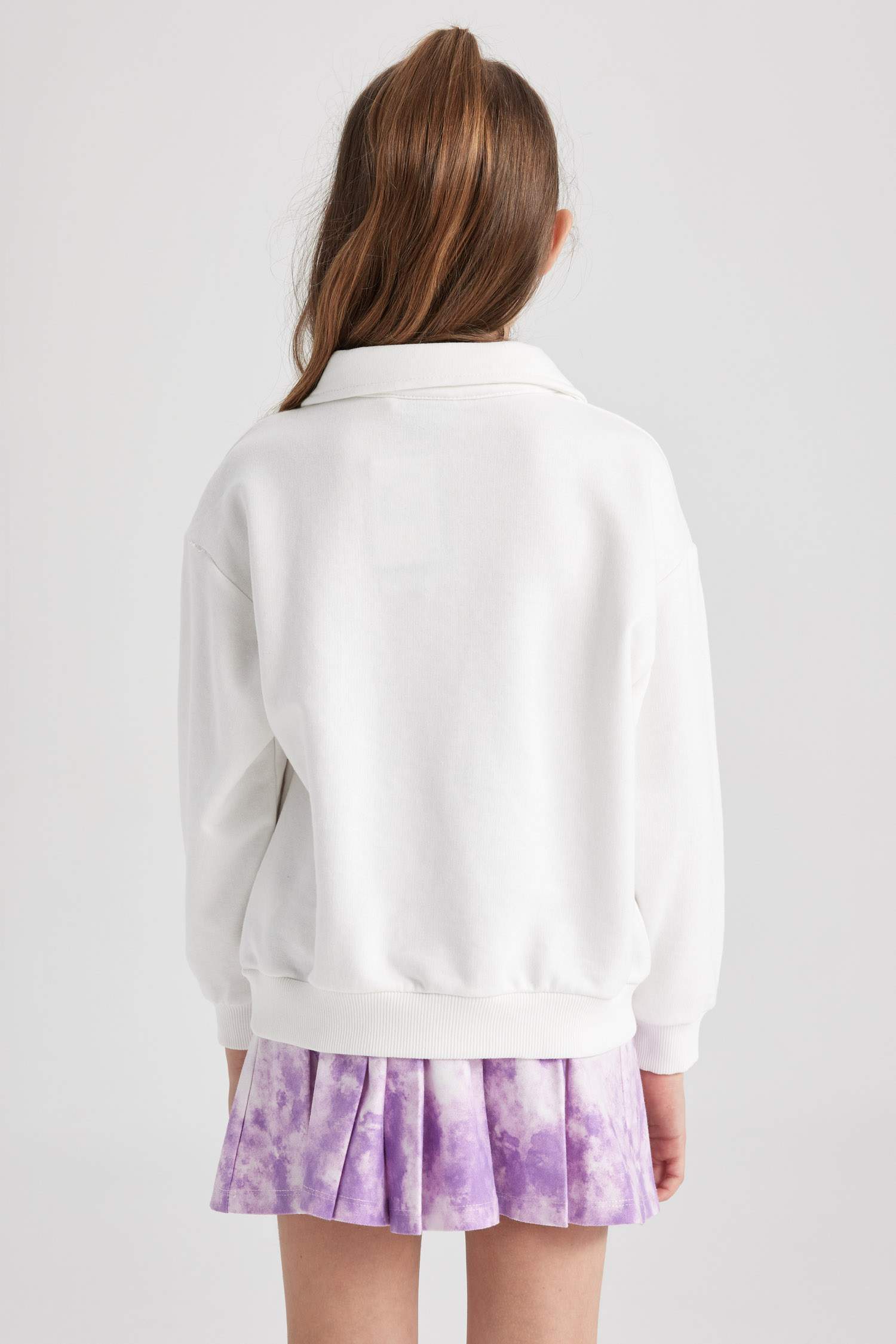 سويت شيرت قصة عادية بياقة بولو من لوس أنجلوس ليكرز