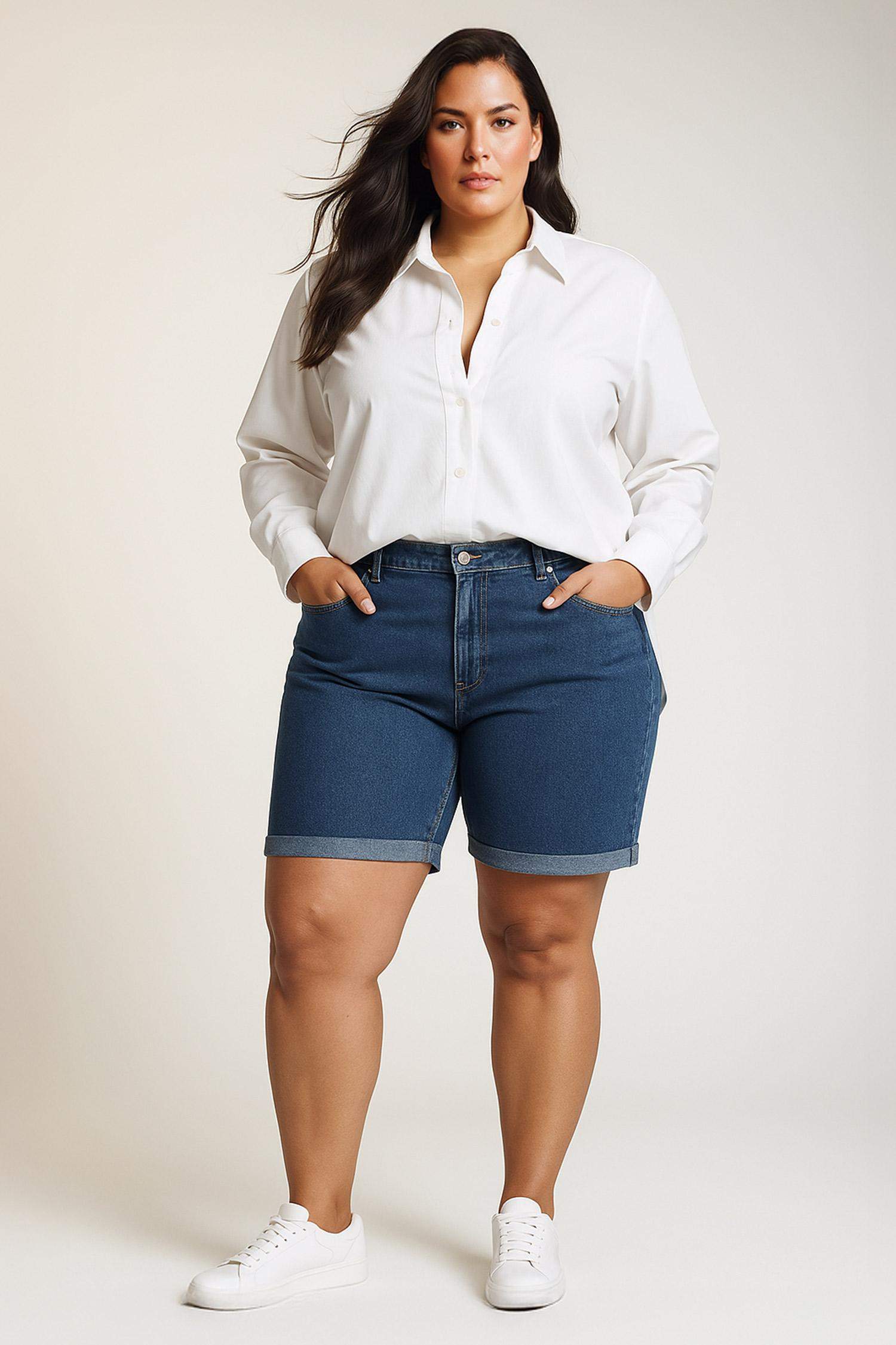 %100 Pamuk Oversize Geniş Kalıp Basic Düz Oxford Uzun Kollu Gömlek