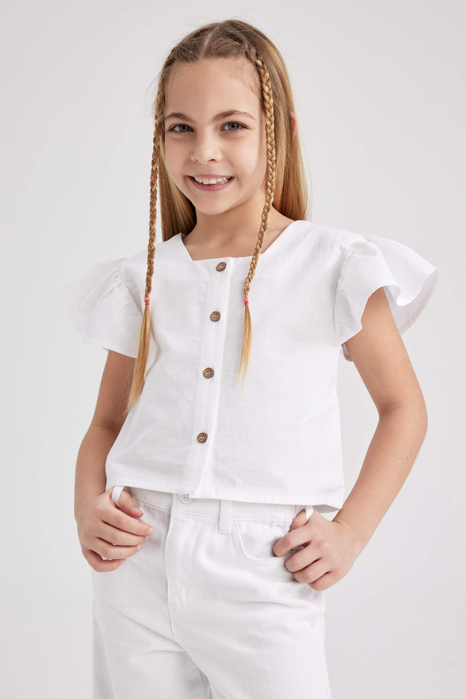 Girl Short Sleeve Blouse