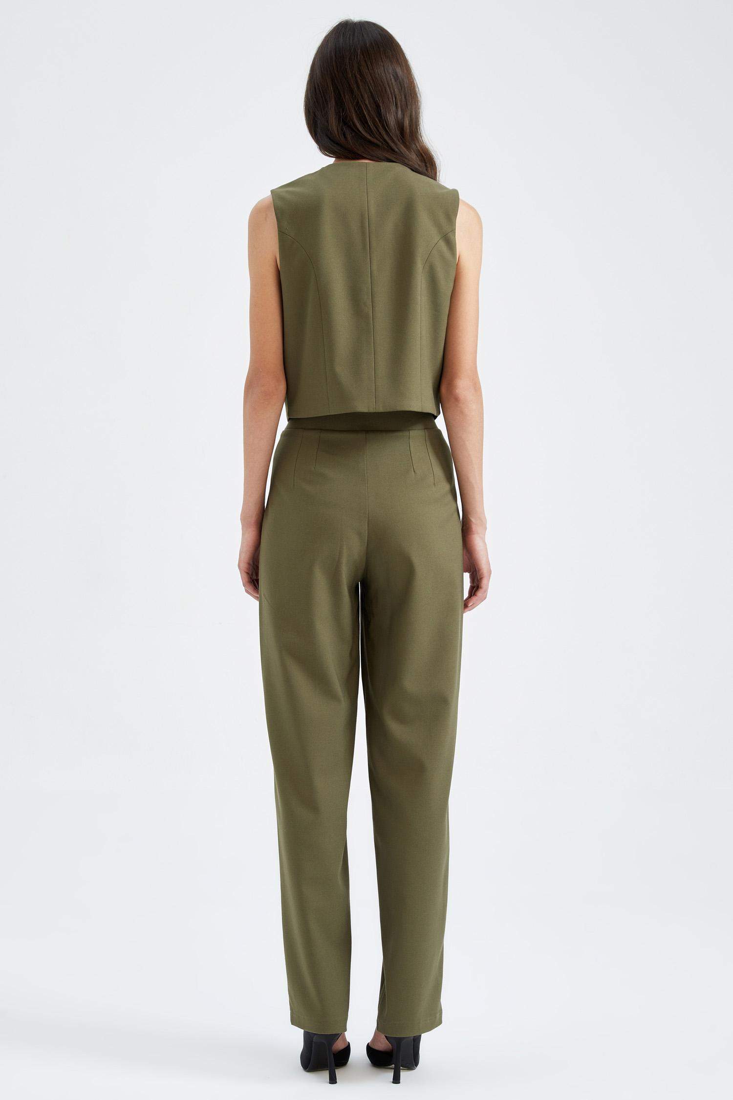 بنطلون وايد ليج برجل واسع بجيب من Sorbe X Defacto