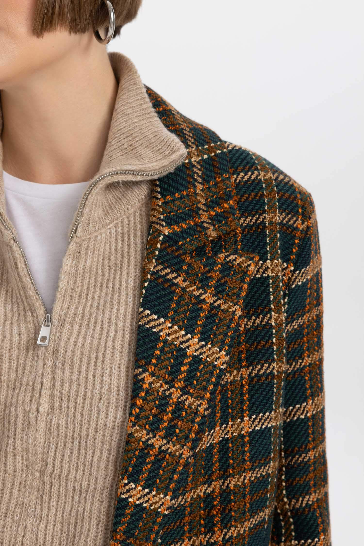 Oversize Fit Wool Look Blazer