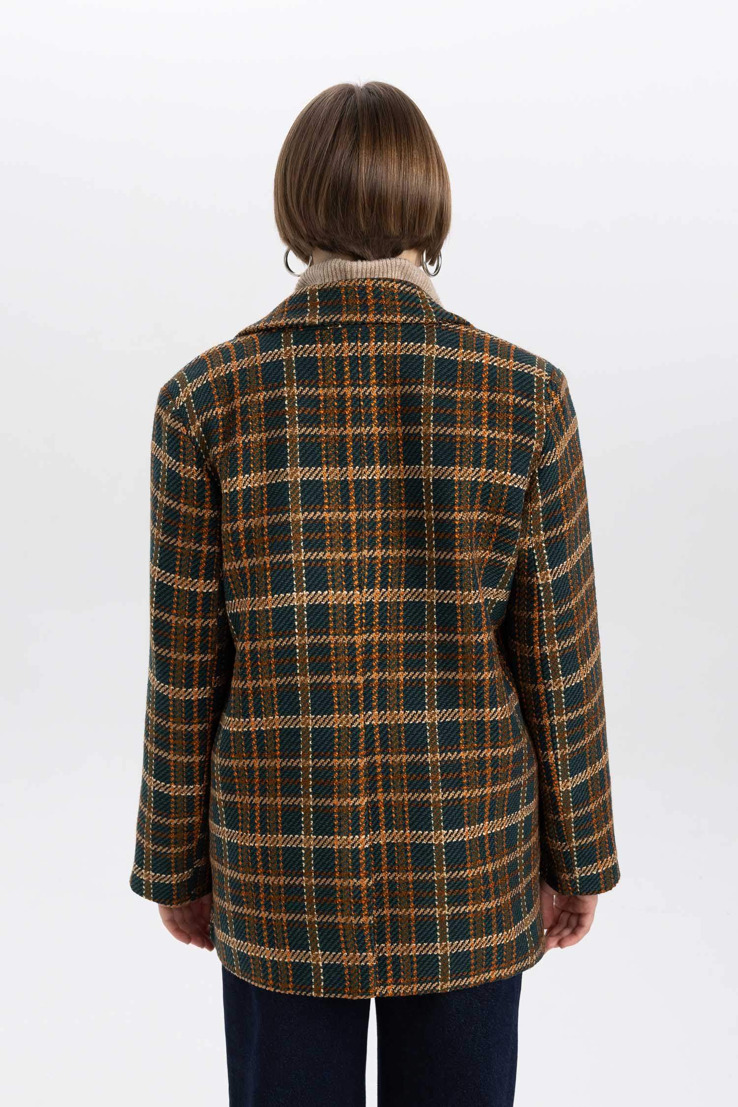 Oversize Fit Wool Look Blazer