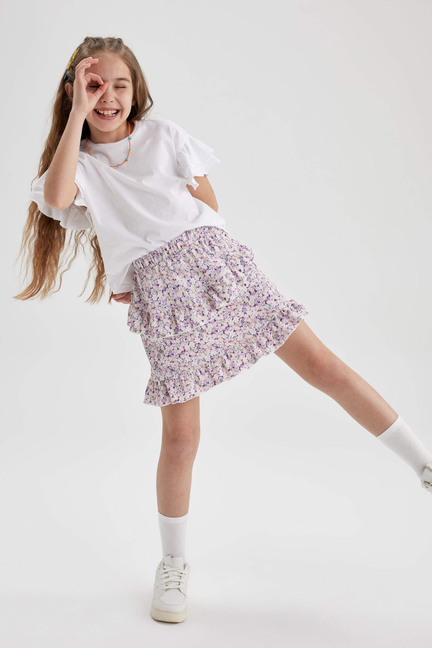 Қыздарға Трикотаж юбка