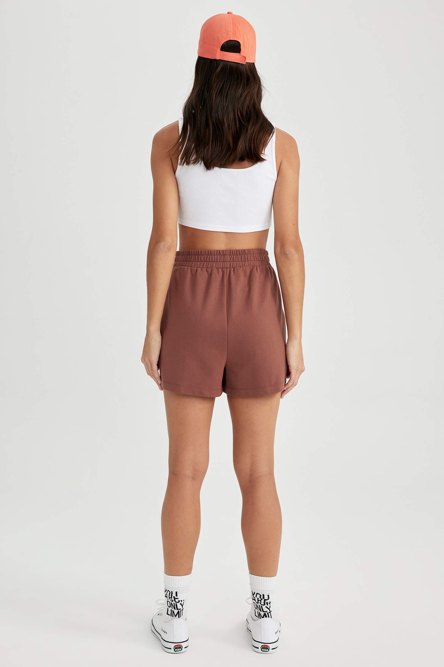 Regular Fit Sweatshirt Fabric Shorts