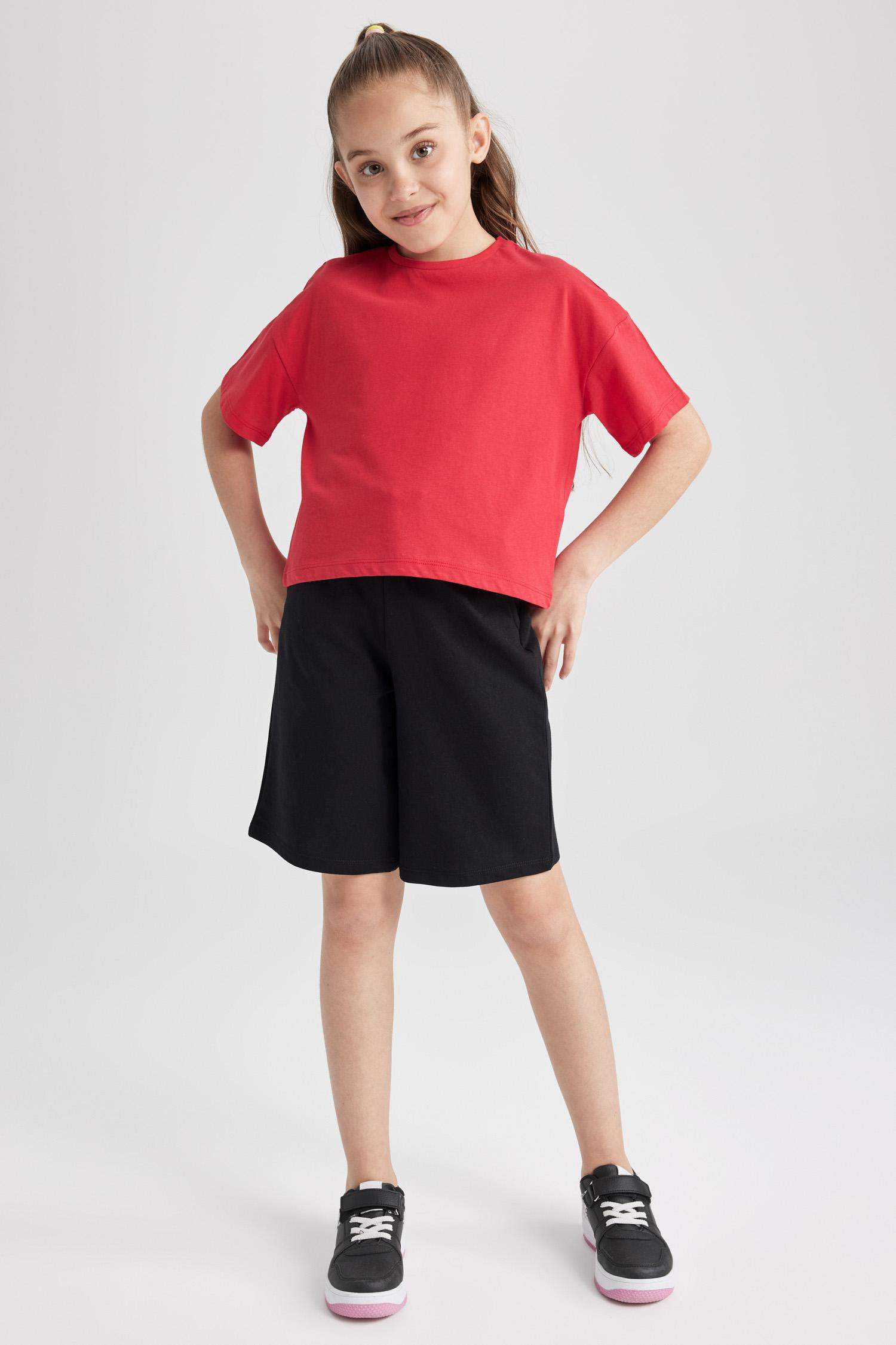 Girls Crop Short Sleeve T-Shirt