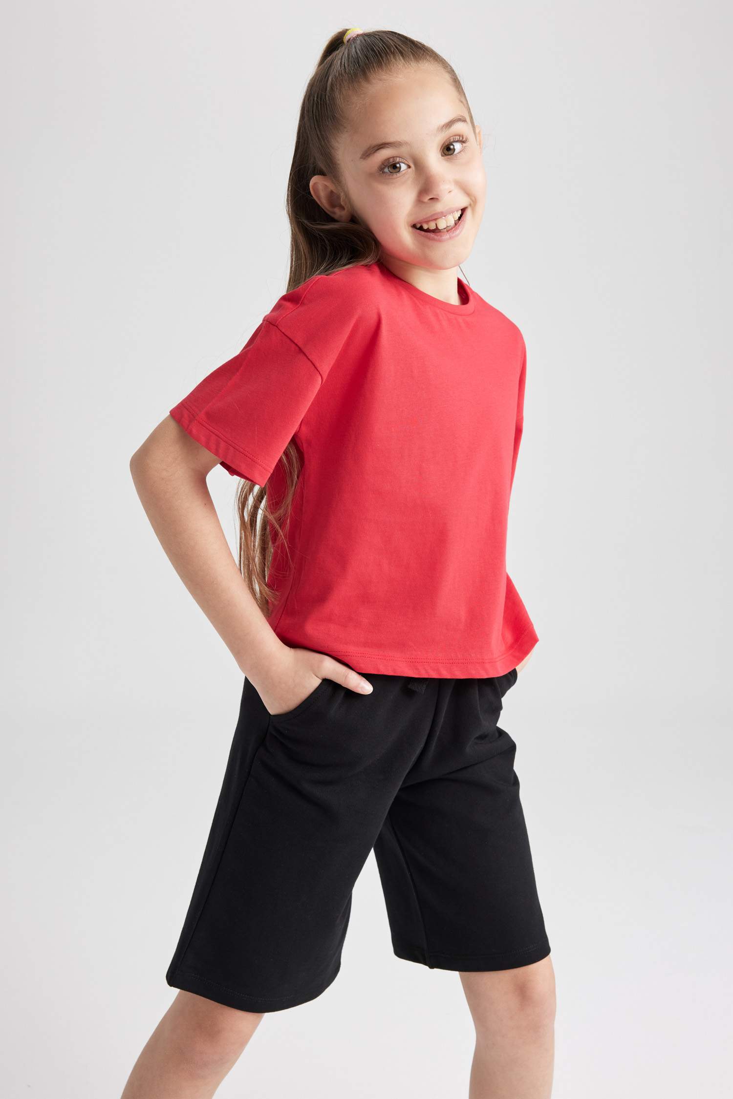 Girls Crop Short Sleeve T-Shirt