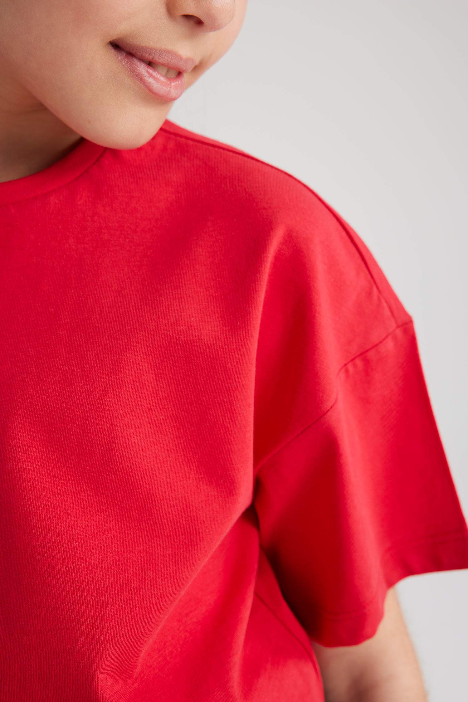 Girls Crop Short Sleeve T-Shirt