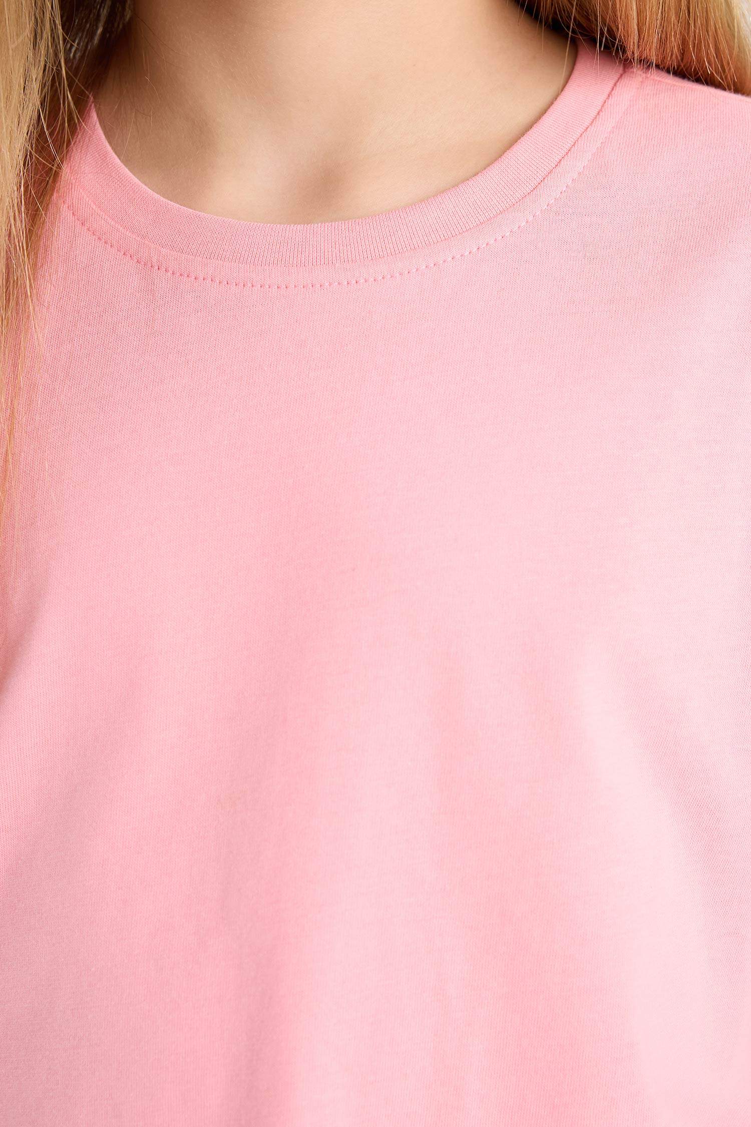 Детская футболка с короткими рукавами, расслабленного кроя, с круглым вырезом для девочек