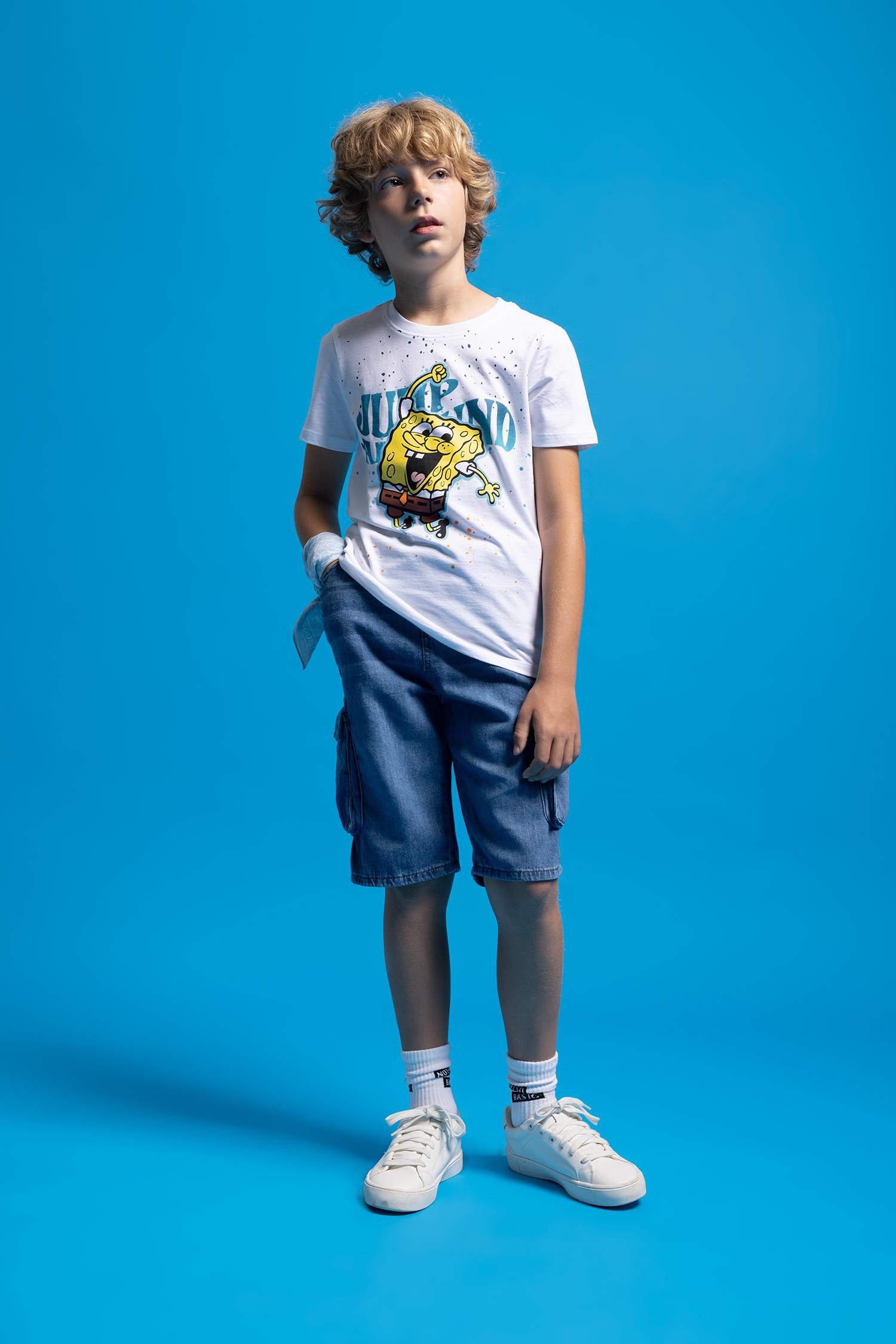 Blau Jungen Cargo Shorts 2825510 DeFacto