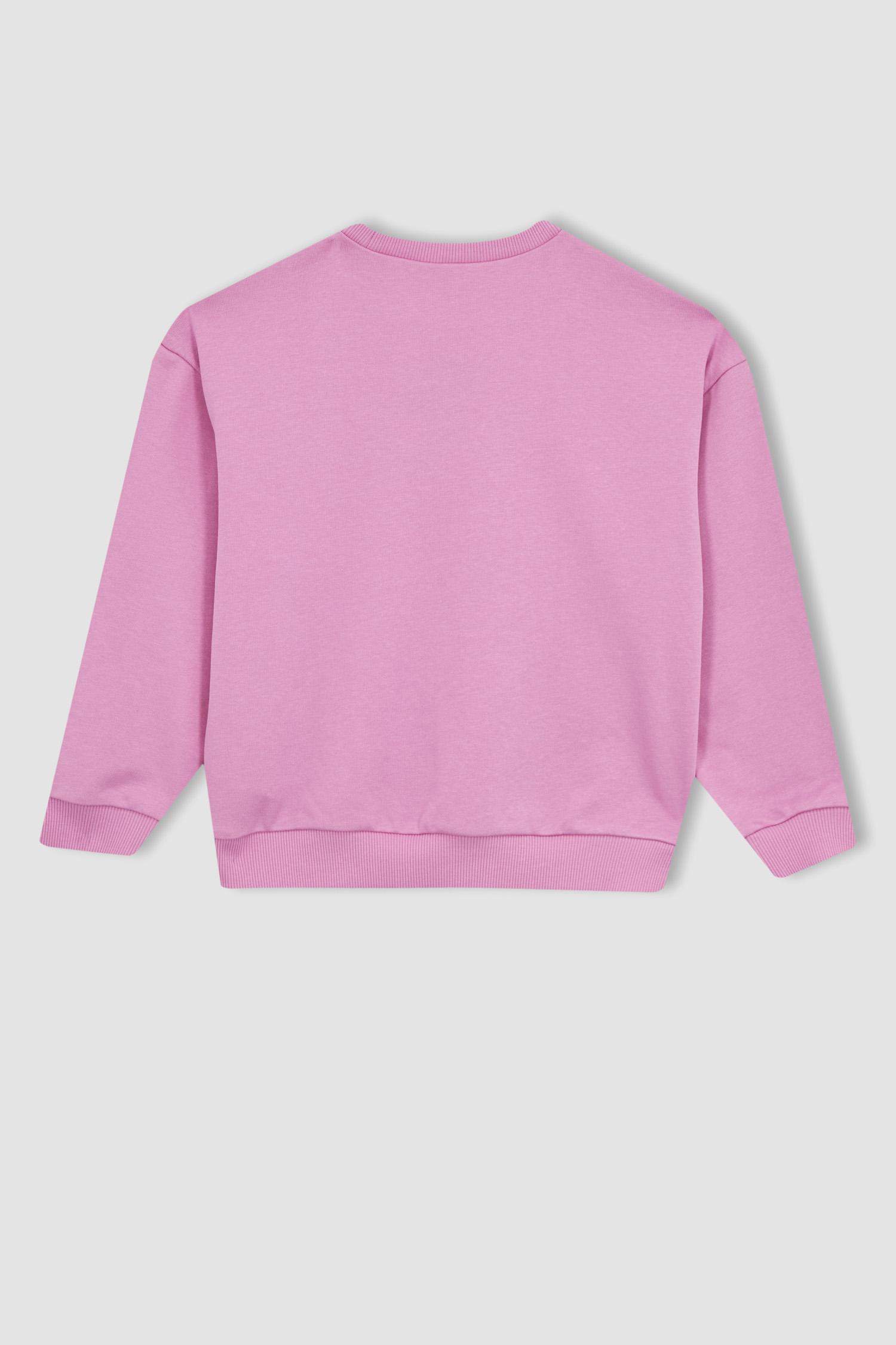 Girl Disney Mickey Mouse Regular Fit Crew Neck Sweatshirt