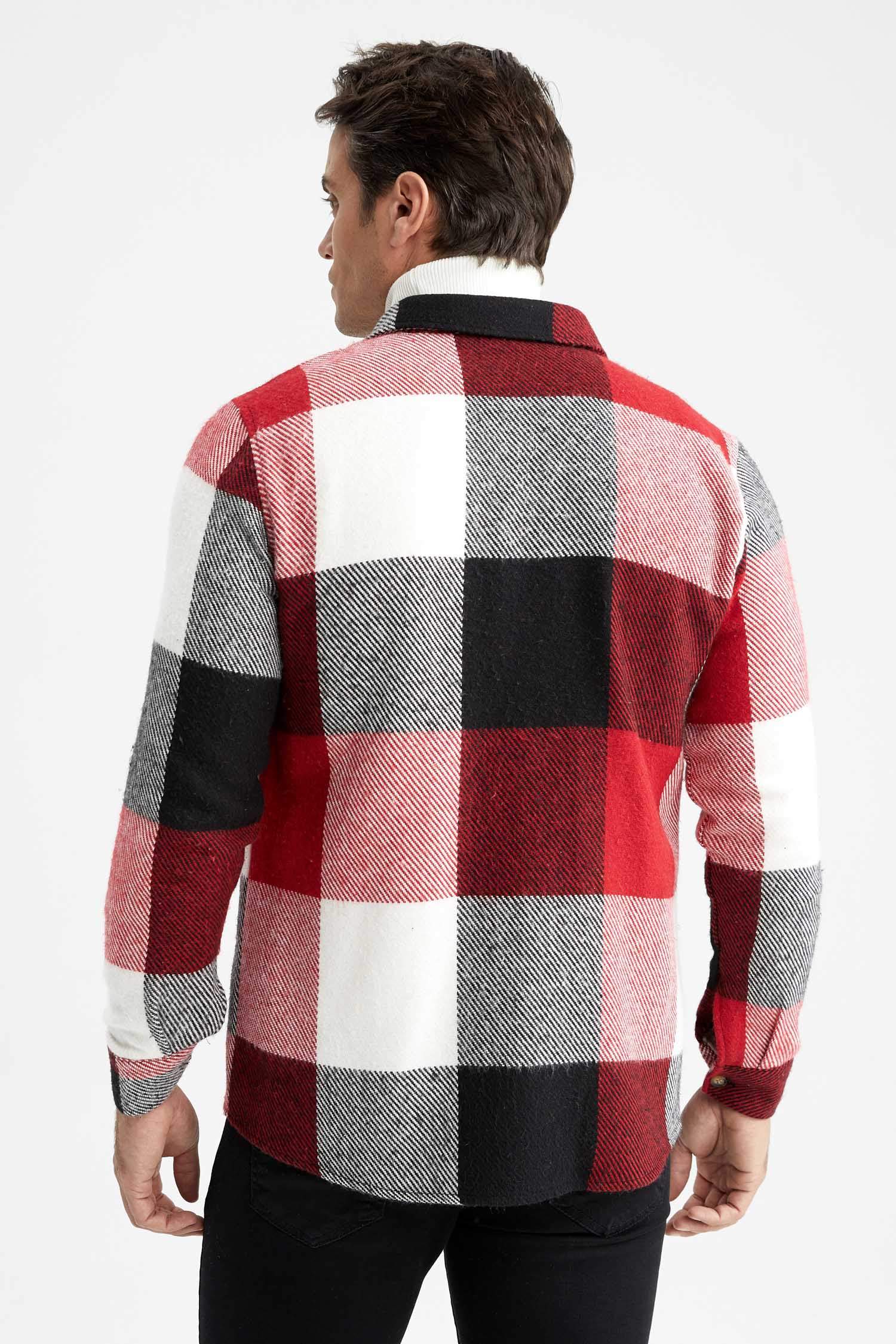 قميص ردن طويل قصة عادية