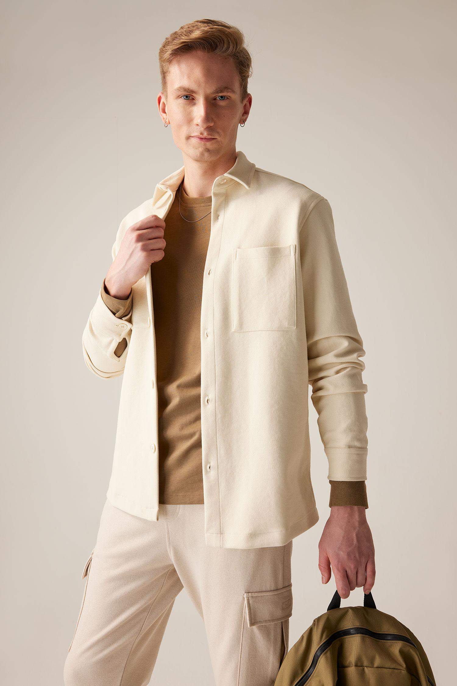 Regular Fit Long Sleeve Cotton Shirt