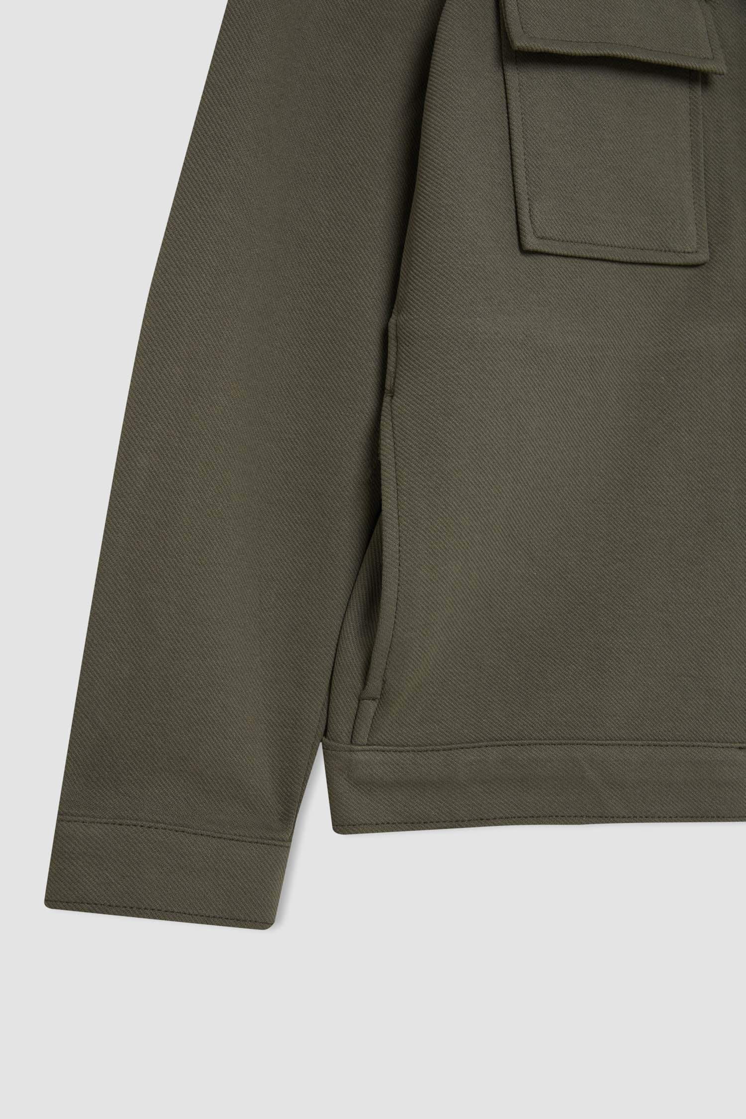 Regular Fit Polo Collar Overshirt