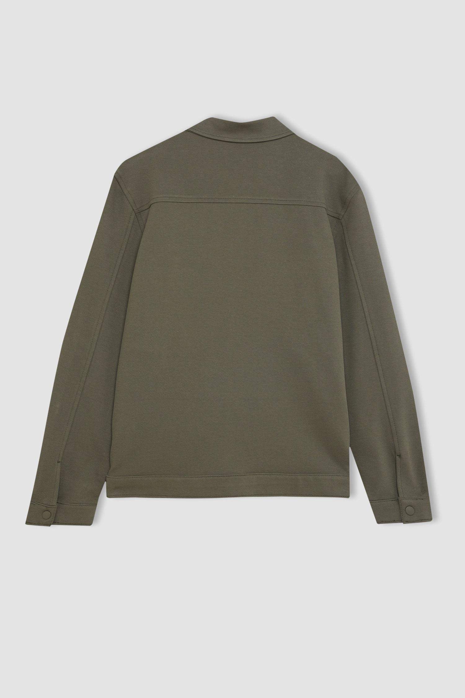 Regular Fit Polo Collar Overshirt