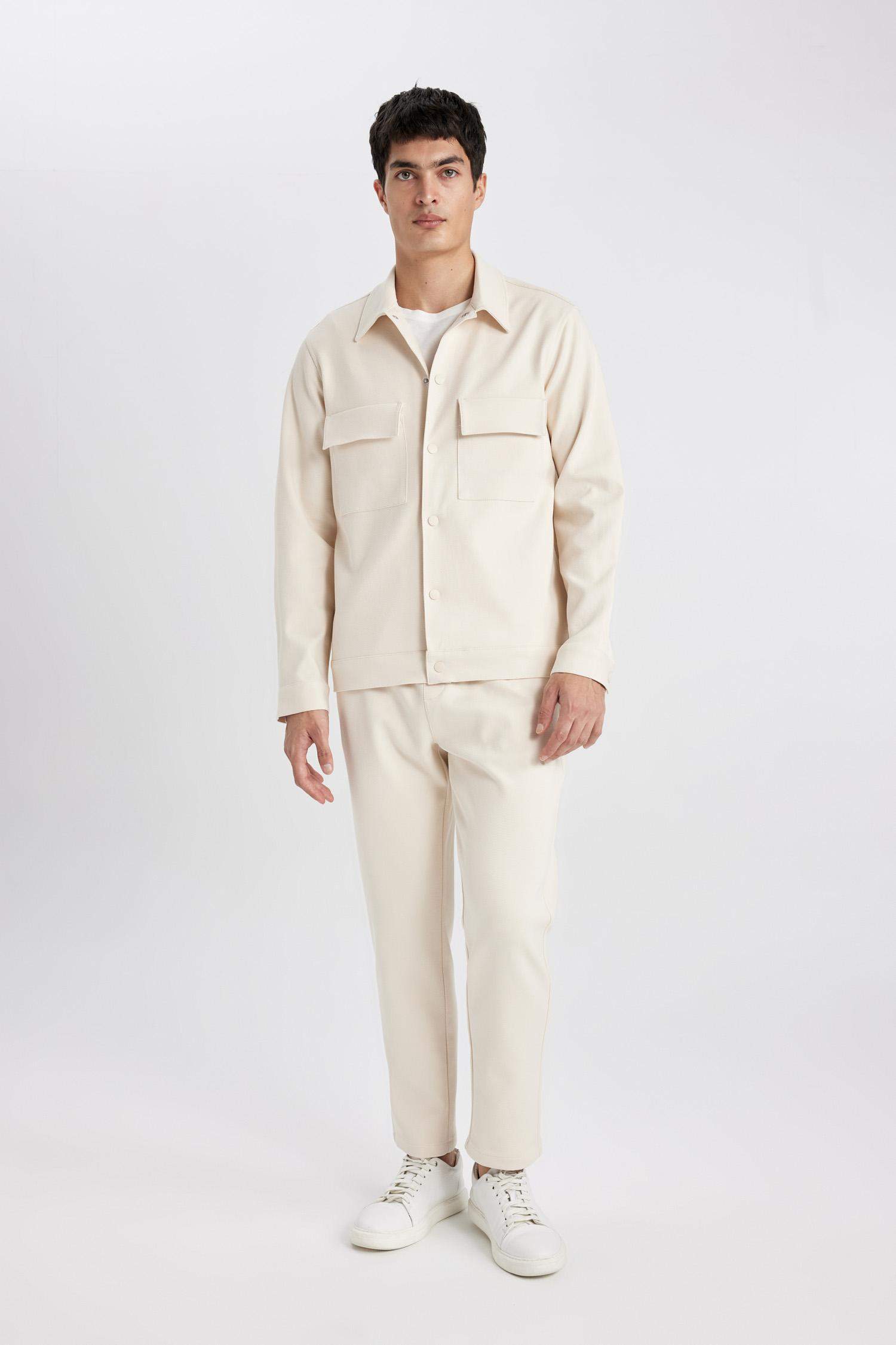 جاكيت قميص قصة عادية بياخة بولو