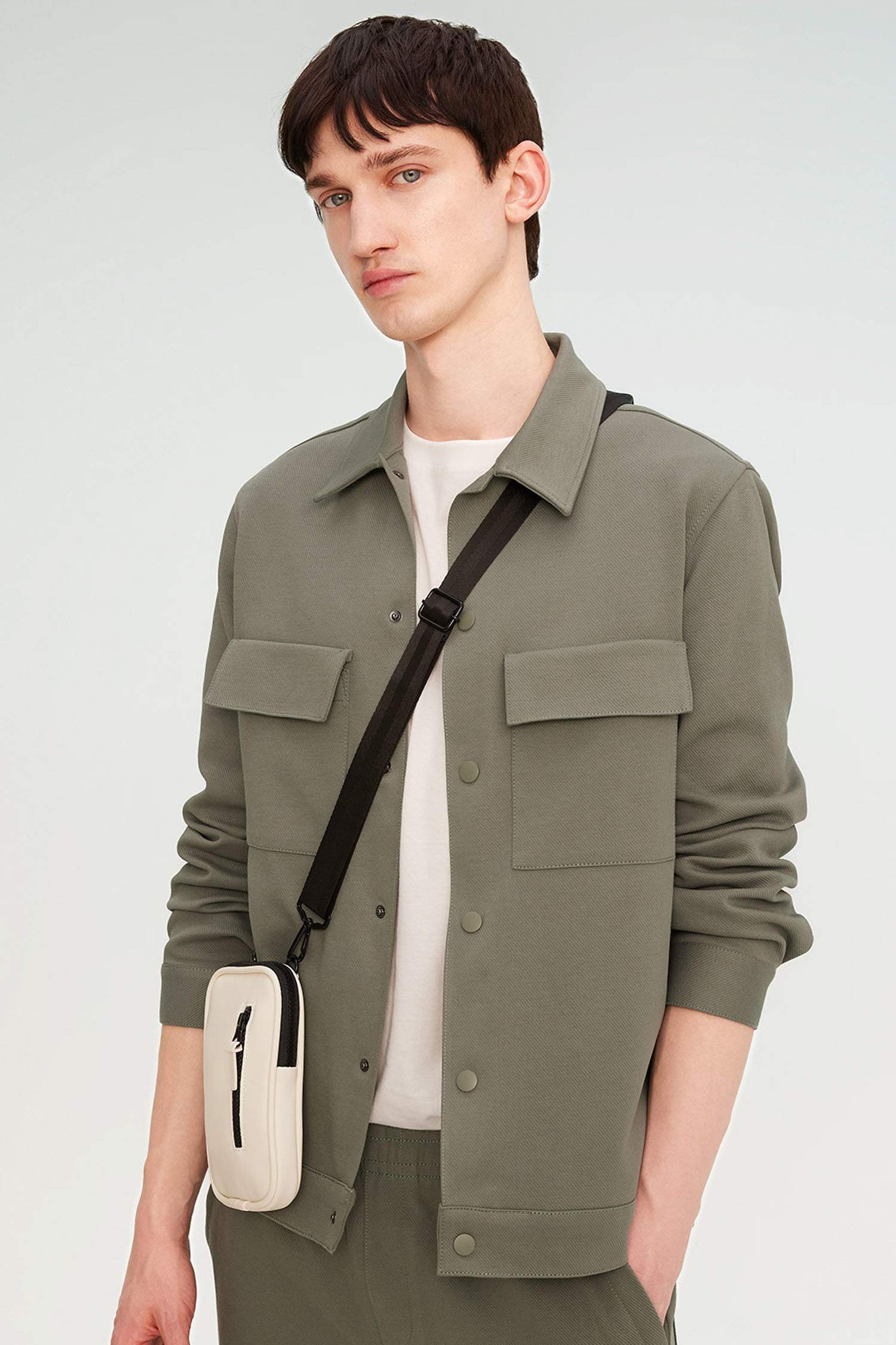 Regular Fit Polo Collar Overshirt