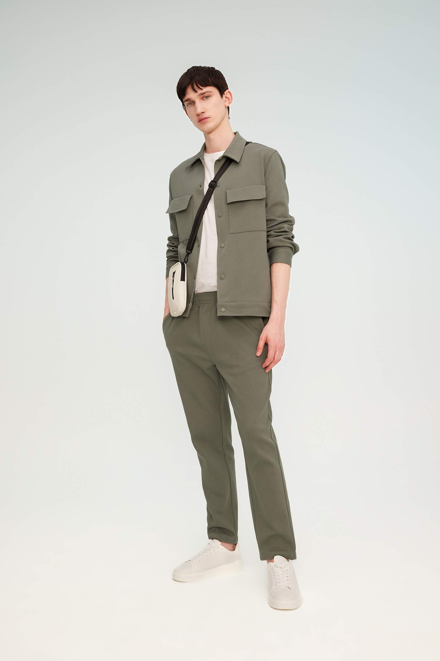 Regular Fit Polo Collar Overshirt