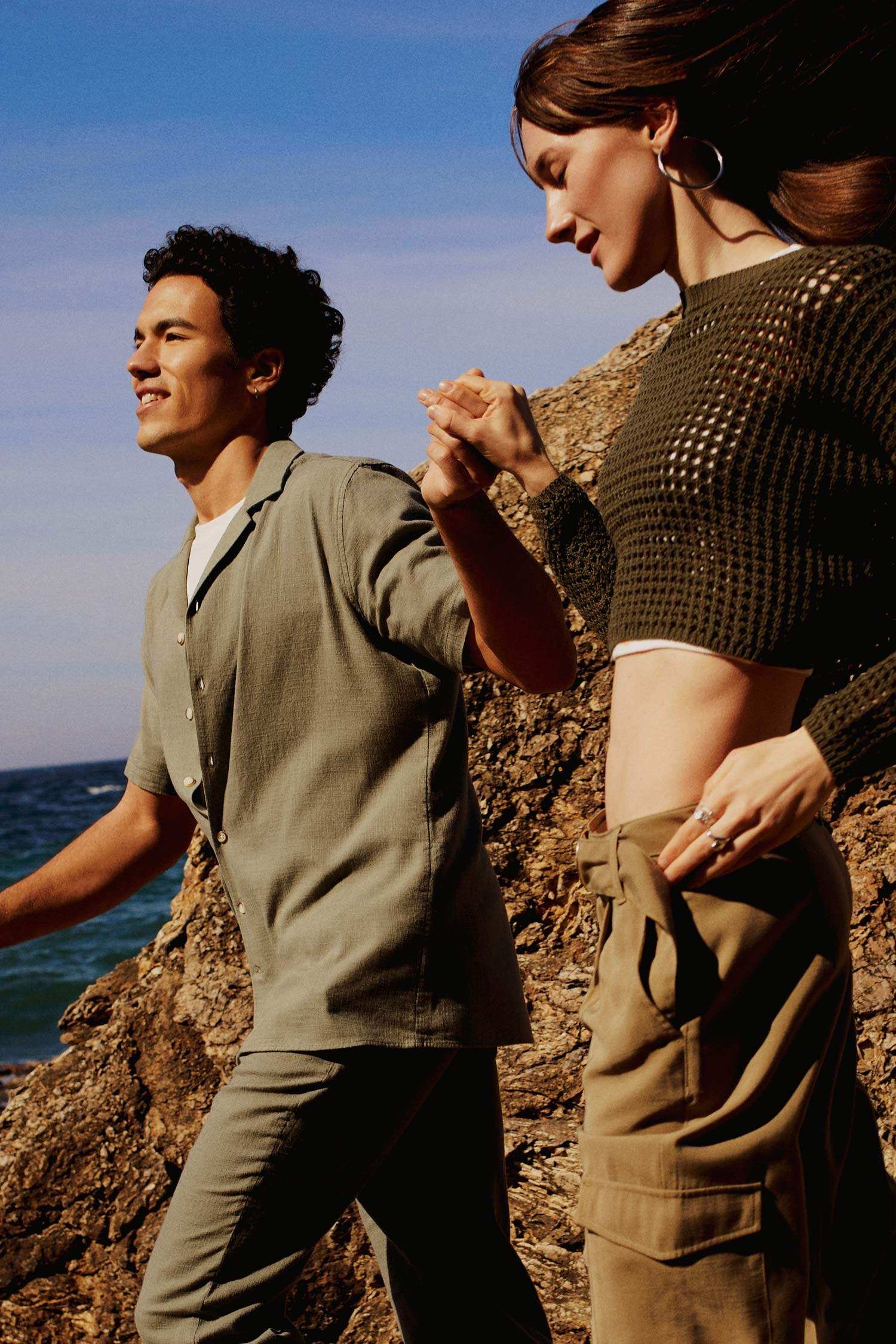 Chemise en coton à manches courtes Coupe moderne