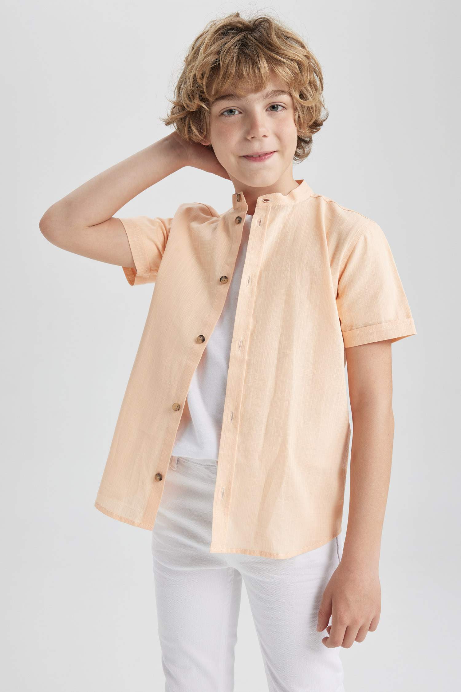 Сорочка з льону для хлопчиків