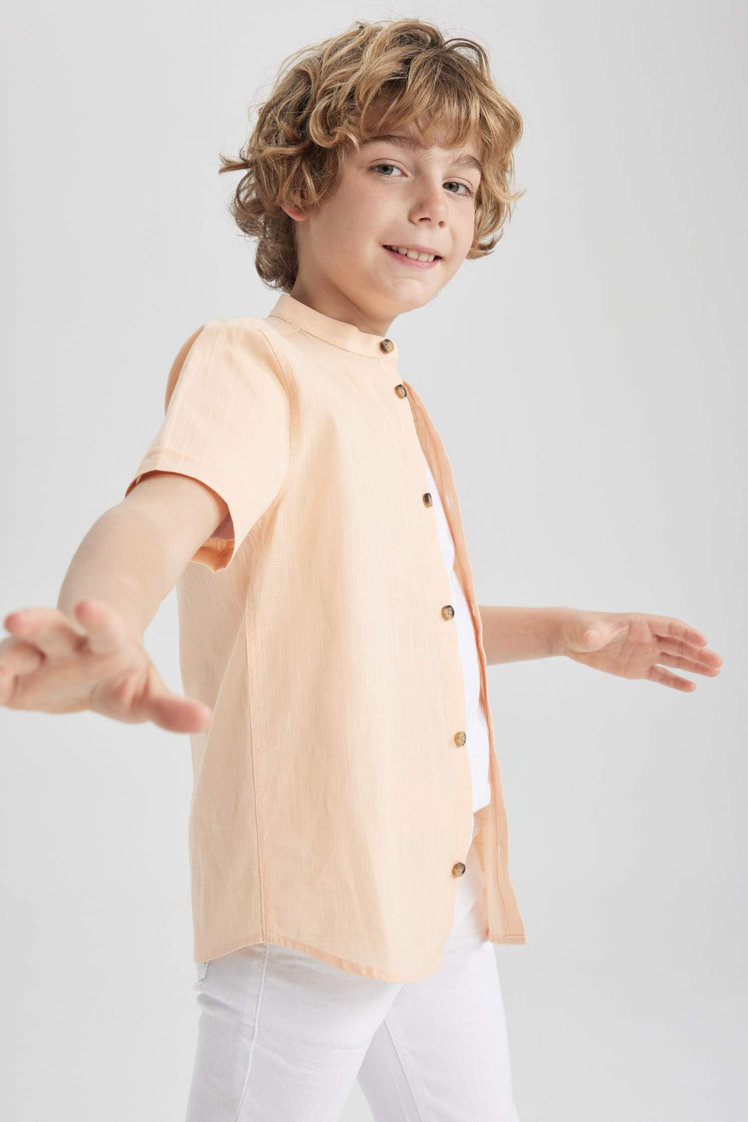 Сорочка з льону для хлопчиків