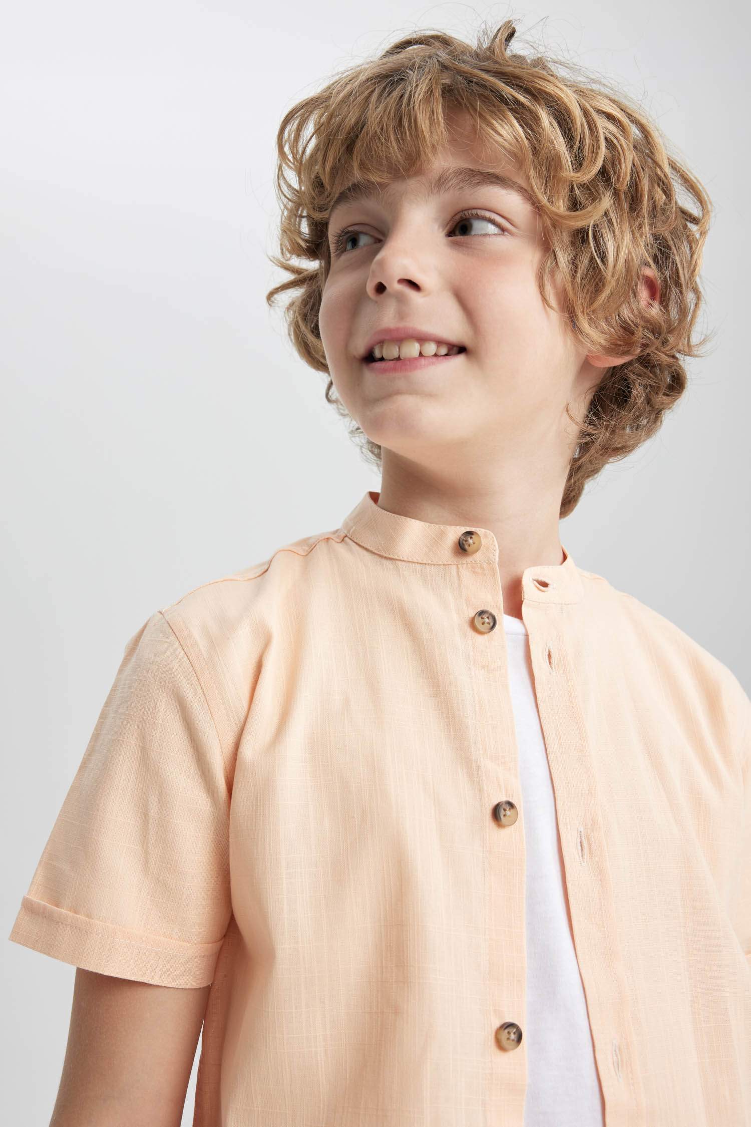 Сорочка з льону для хлопчиків